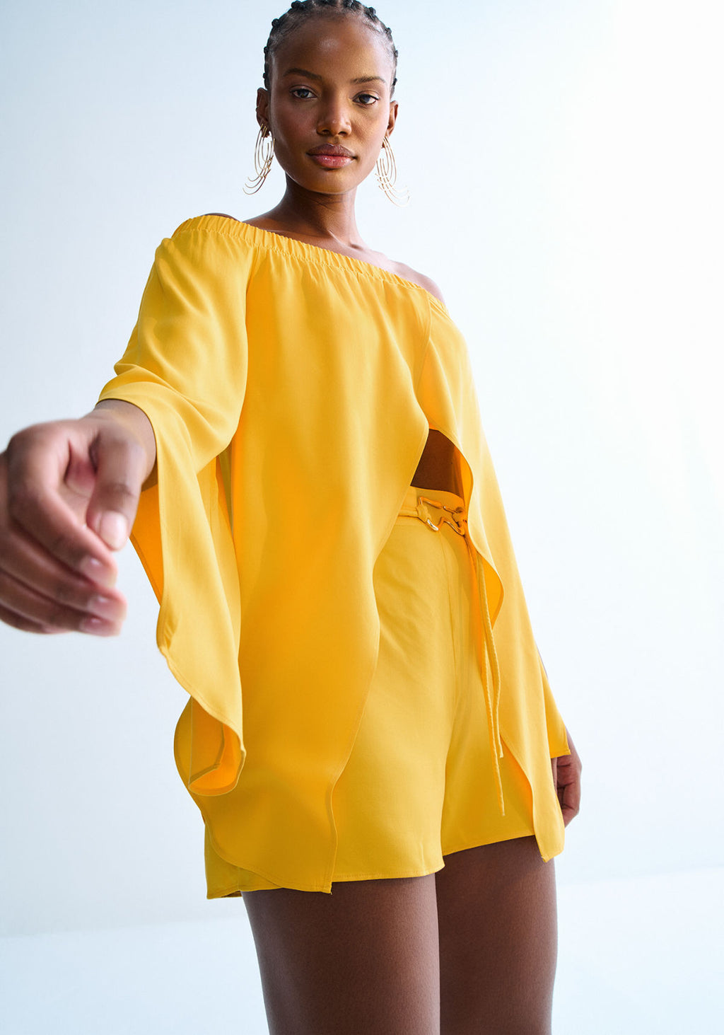Blusa Ombro a Ombro Assimétrica Lez A Lez Feminino 3270E