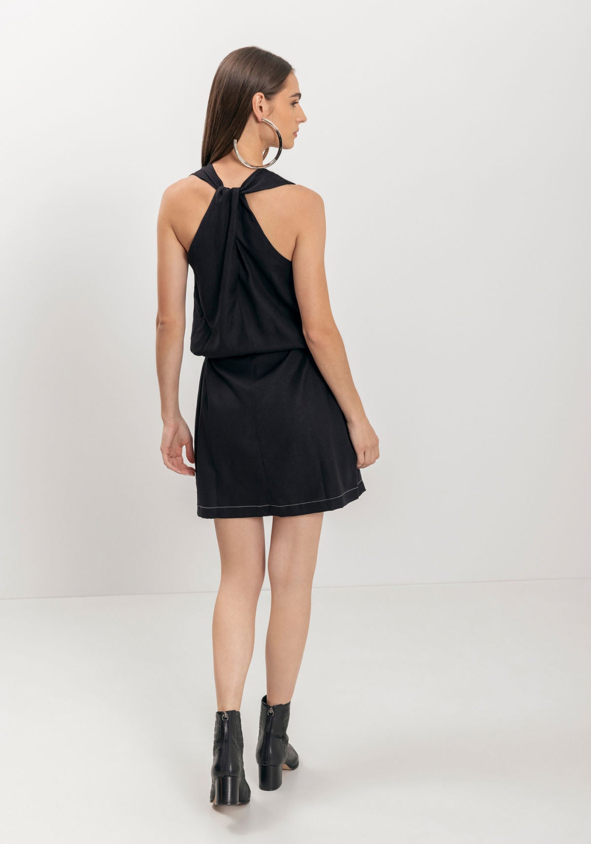 Vestido Curto Forrado Com Cinto Lez A Lez Feminino 9059E
