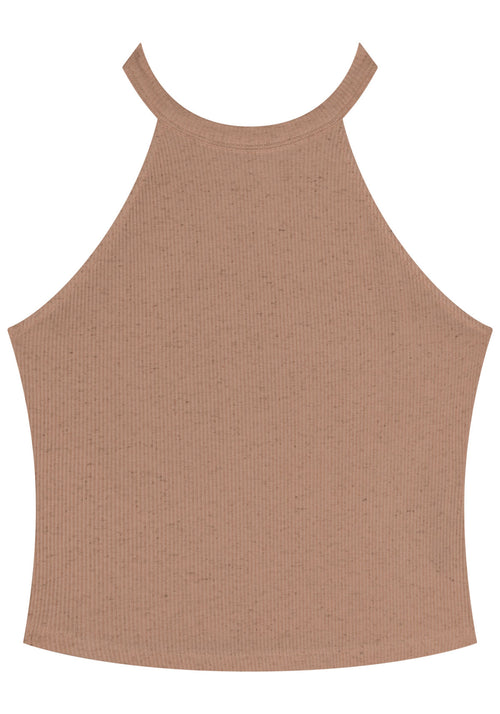 Blusa Curta Com Gola Redonda Lez A Lez Feminino 5077E
