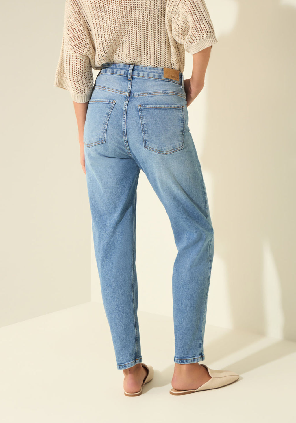 Calça Mom Jeans Com Elastano Lez A Lez Feminino 0223E