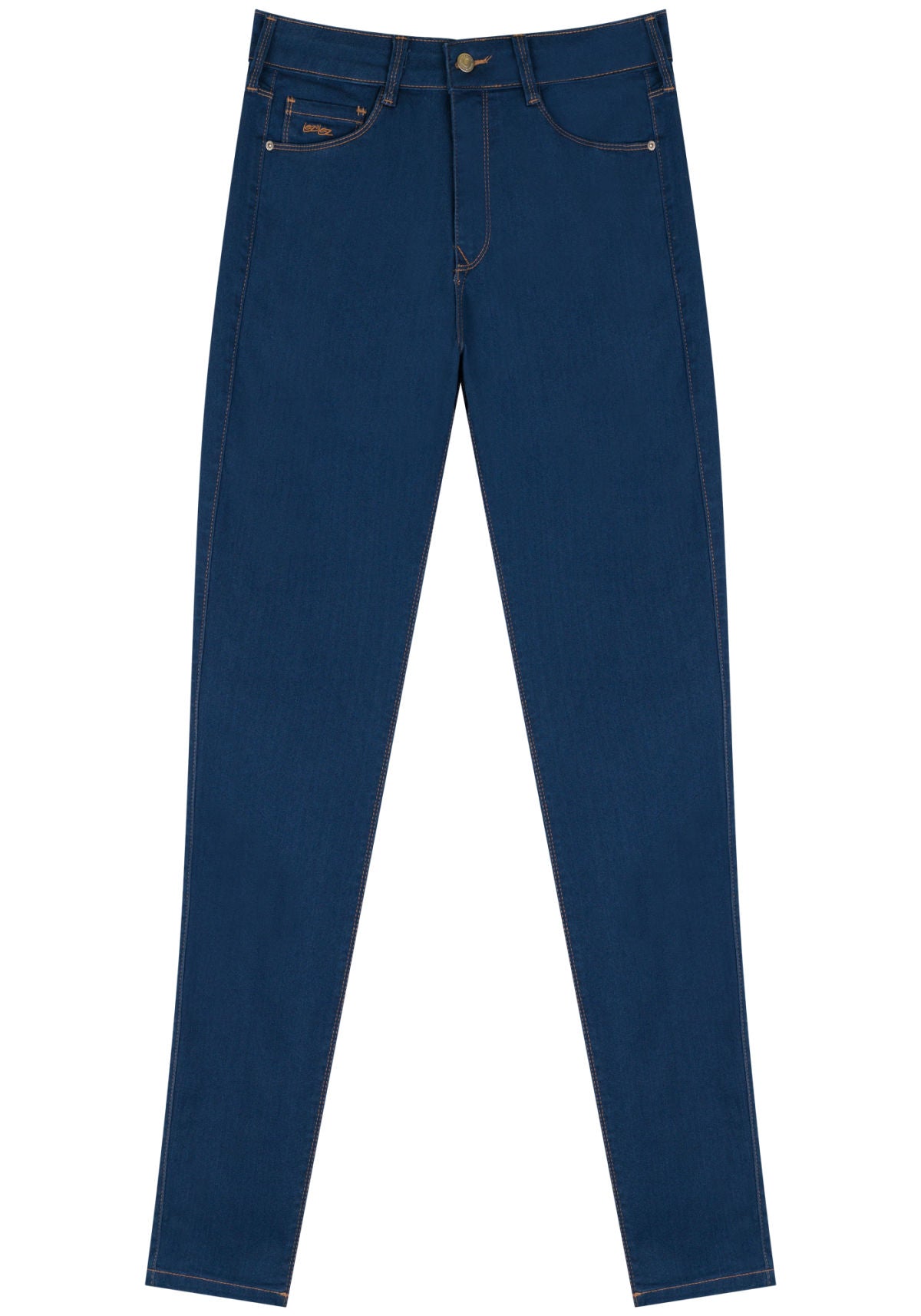 Calça Jeans Skinny De Cintura Alta Lez A Lez Feminino 9498L