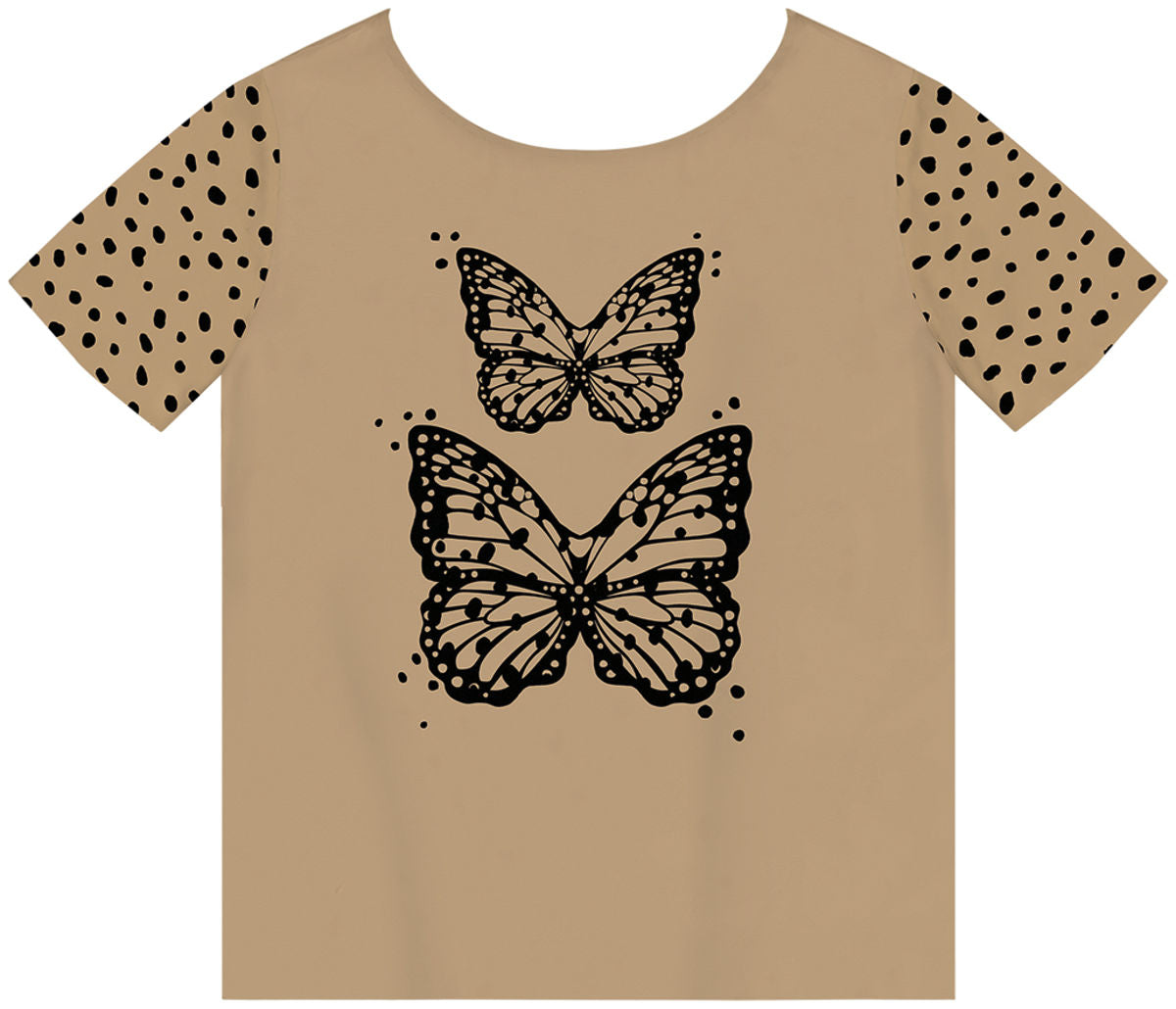 Blusa Manga Curta em Tecido Plano Lez A Lez Feminino 7274L