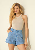 Shorts Jeans De Cintura Média Lez A Lez Feminino 0153E