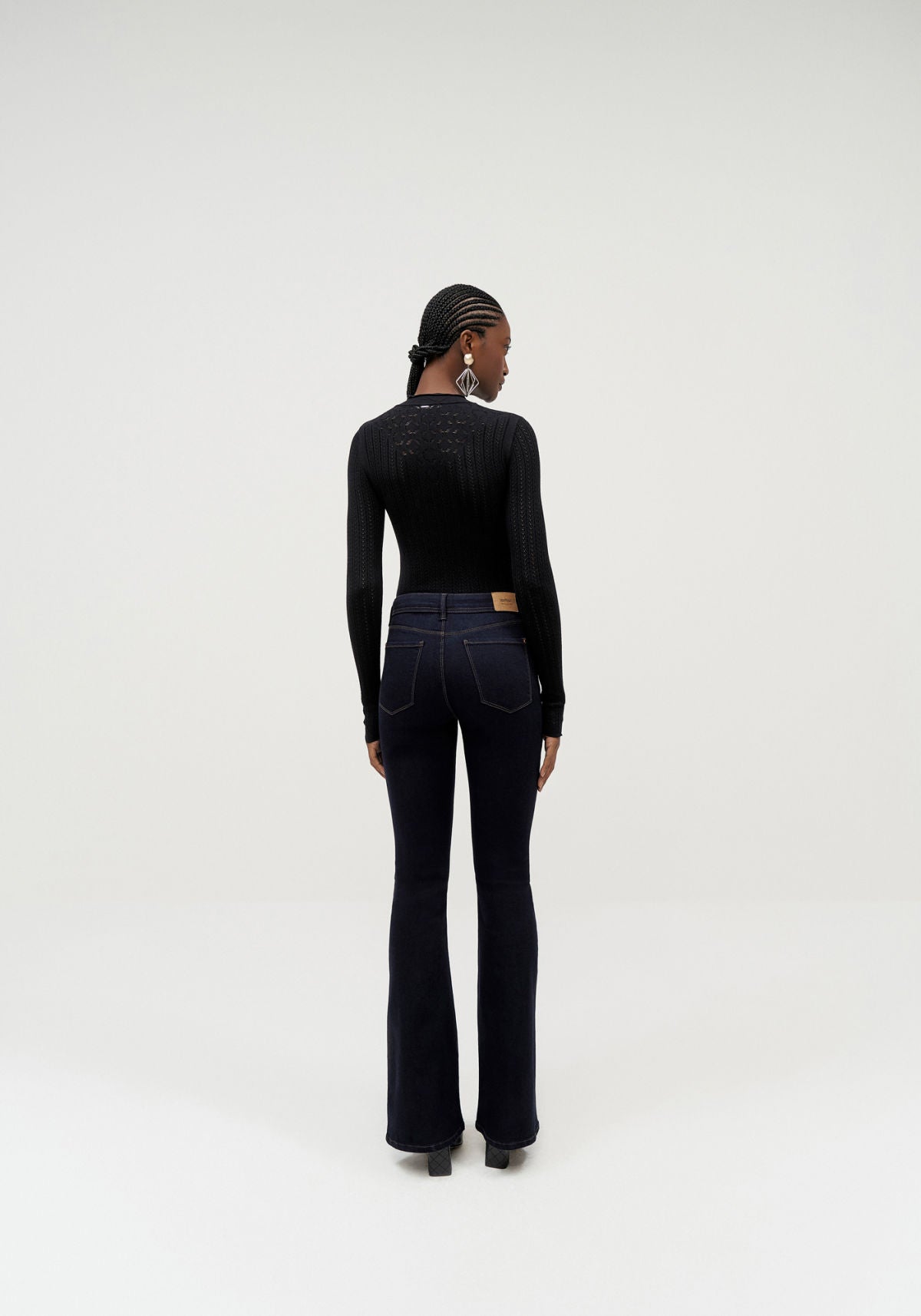 Calça Jeans Flare Cintura Alta Lez A Lez Feminino 2165L