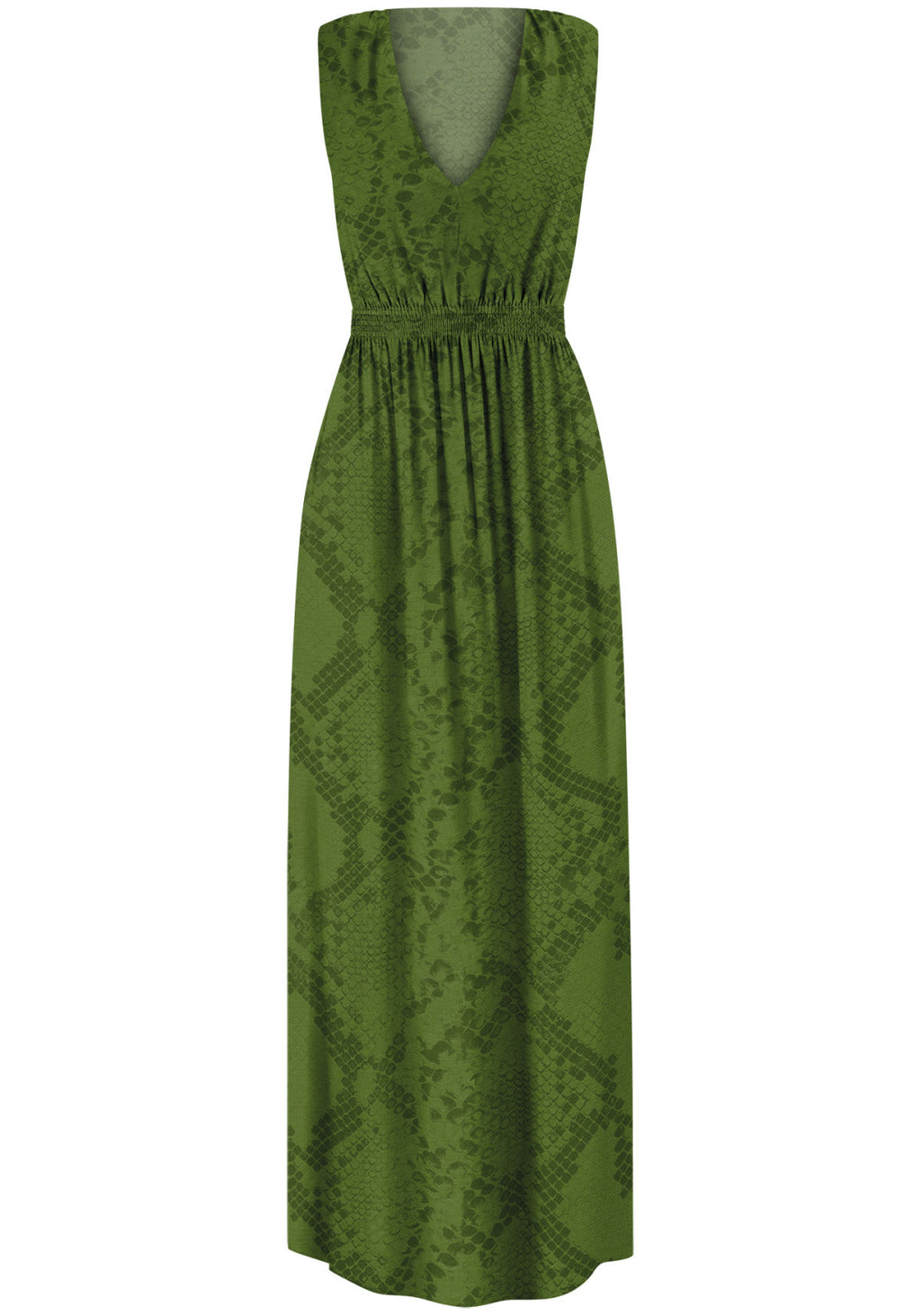 Vestido Midi Estampado com Recorte Lez A Lez Feminino 6909L