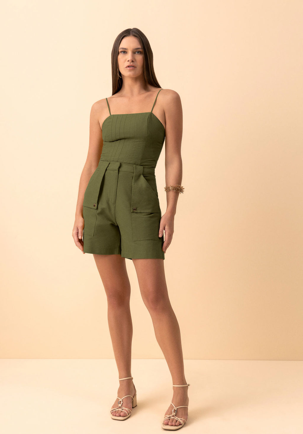 Shorts De Cintura Alta Lez A Lez Feminino 5477E