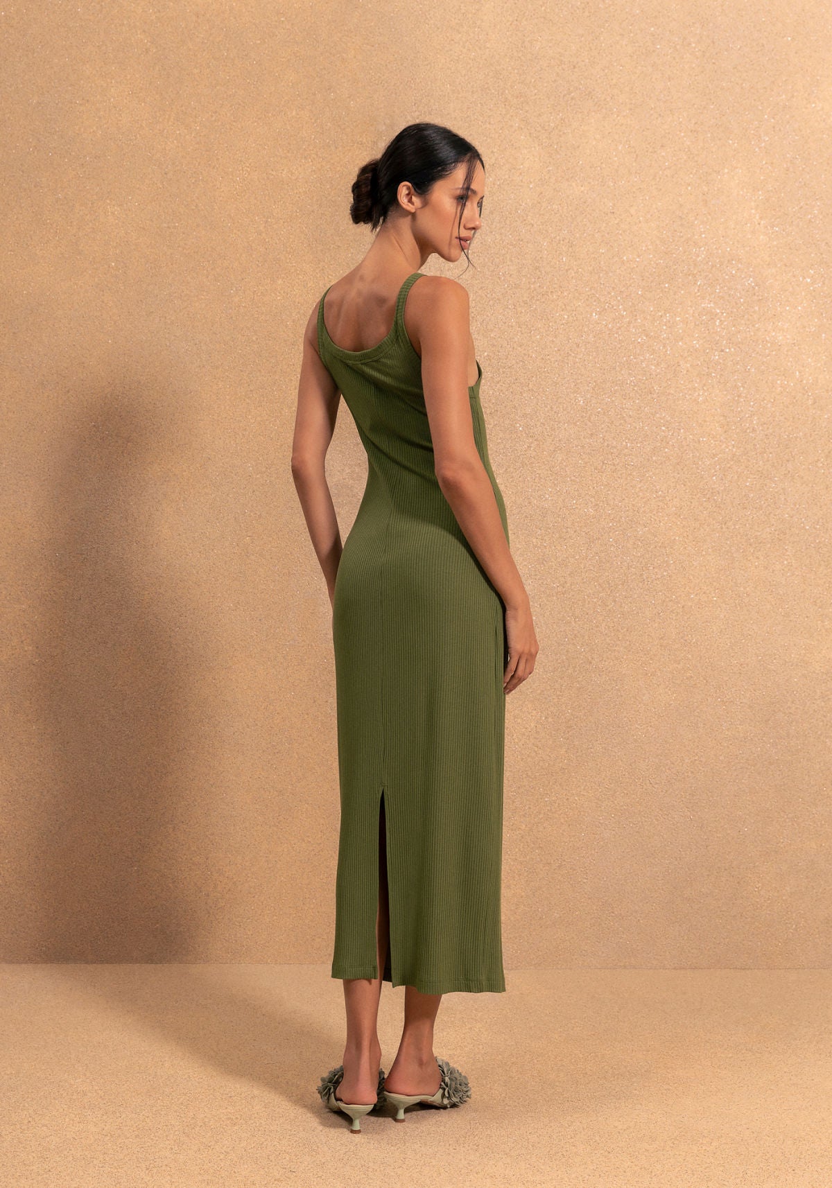 Vestido Chá De Alças Em Malha Lez A Lez Feminino 5305E