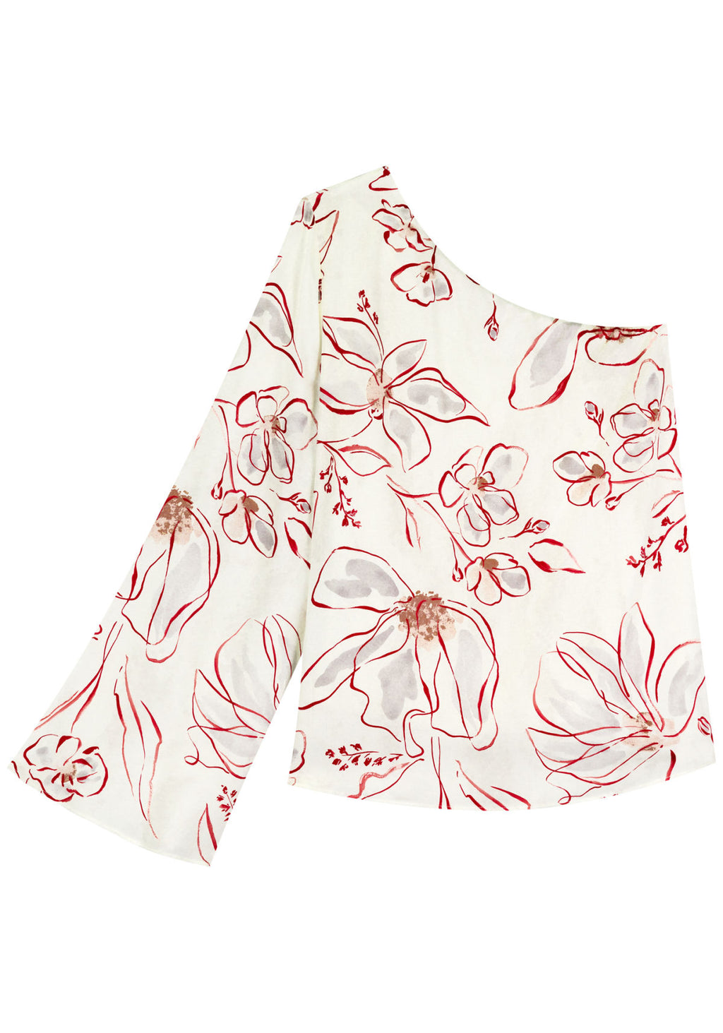 Blusa Estampada De Um Ombro Só Lez A Lez Feminino 5069E