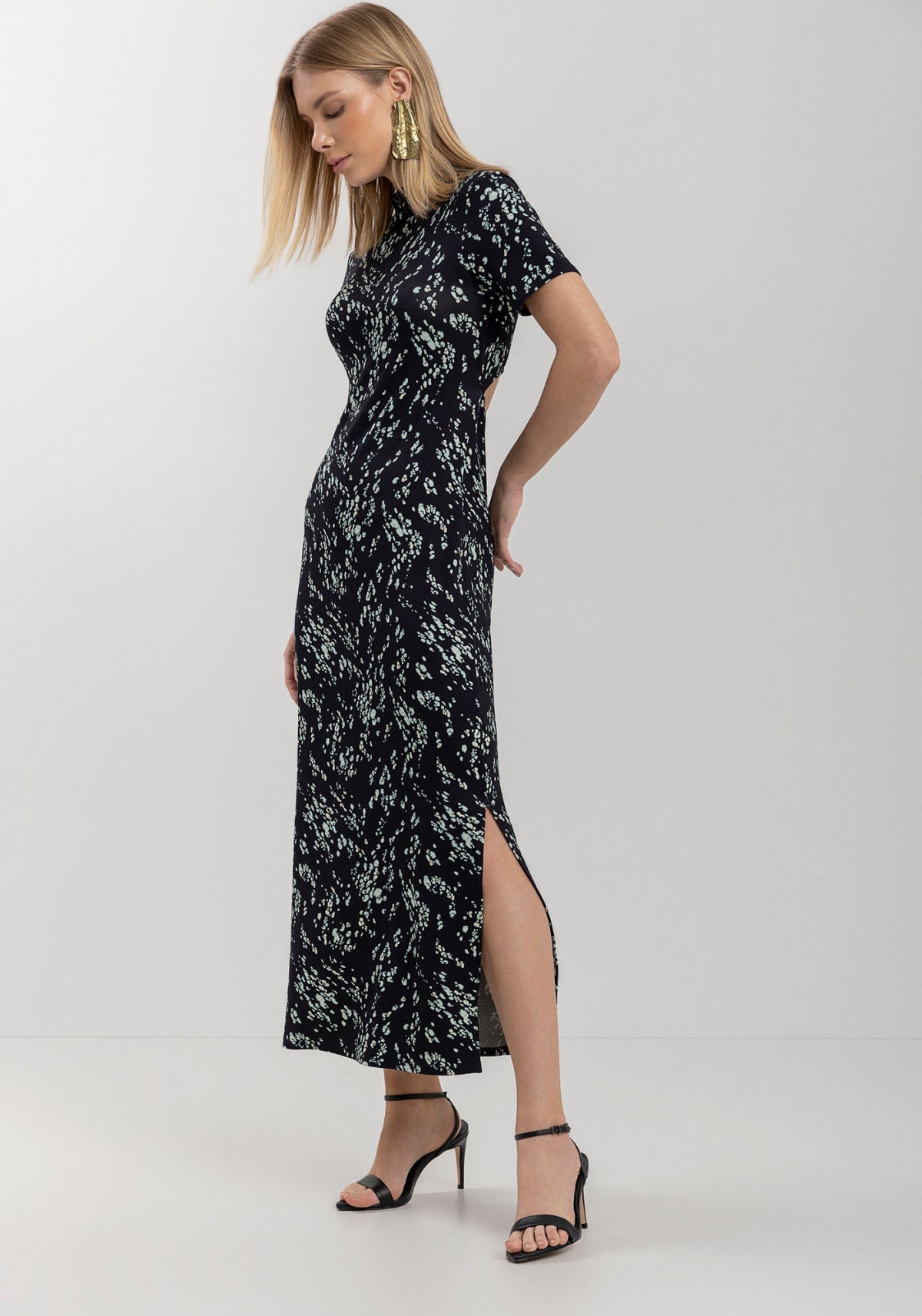 Vestido Midi Chá Moletom em Viscose Lez A Lez Feminino 7279E