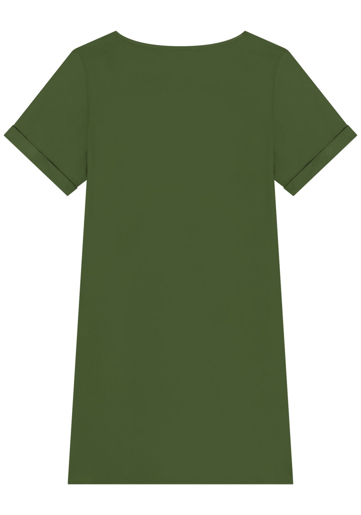 Vestido Curto Básico De Mangas Lez A Lez Feminino 5324E