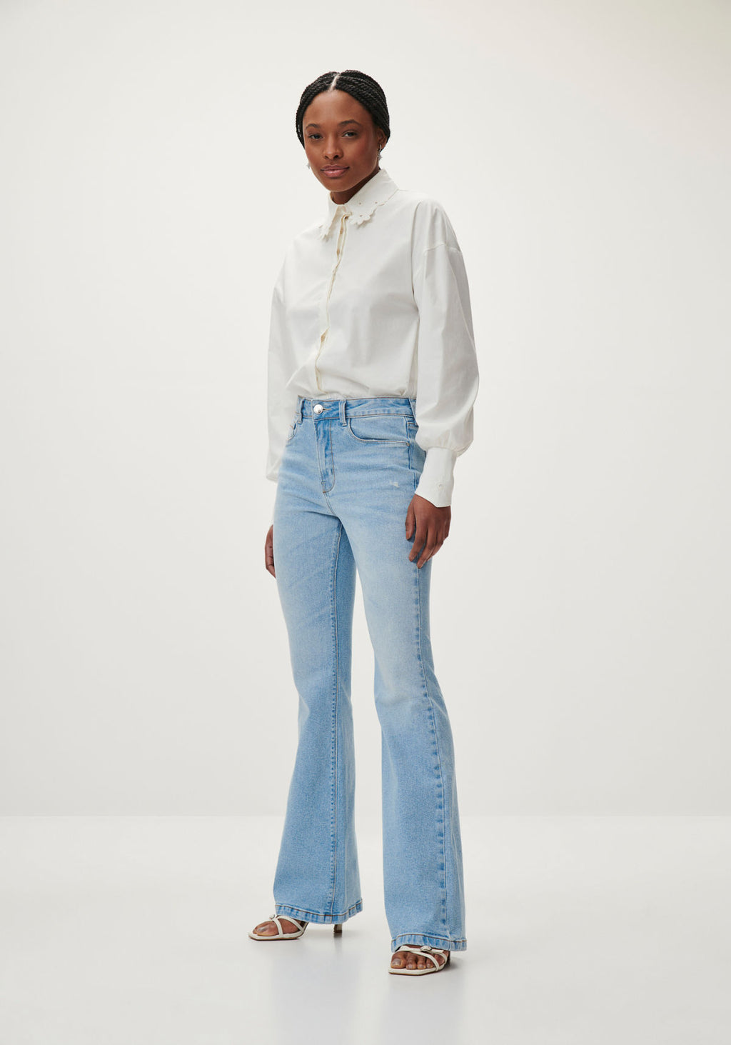 Calça Jeans Flare Estonada Lez A Lez Feminino 7894L