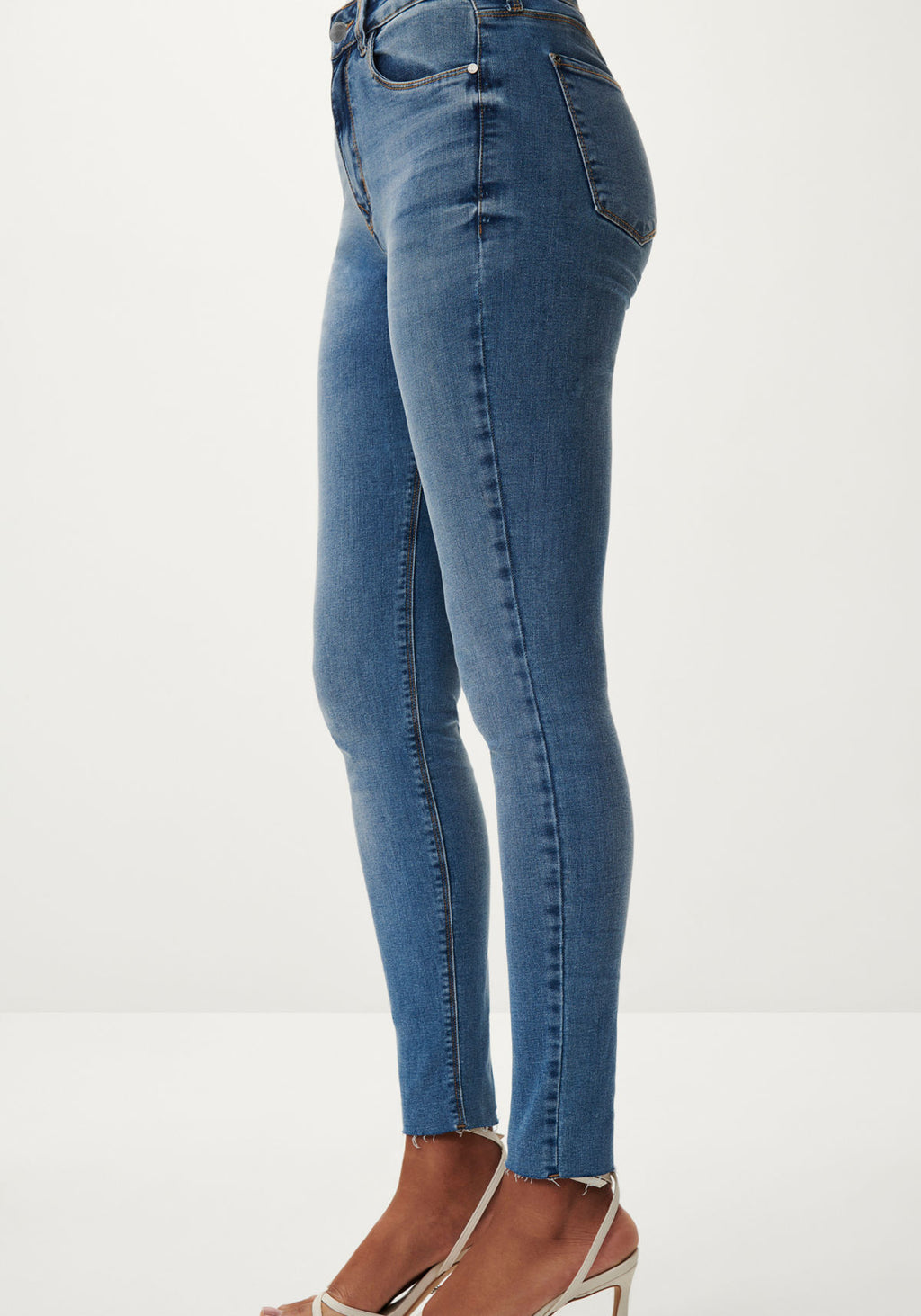 Calça Jeans Skinny Cintura Alta Lez A Lez Feminino 7924L