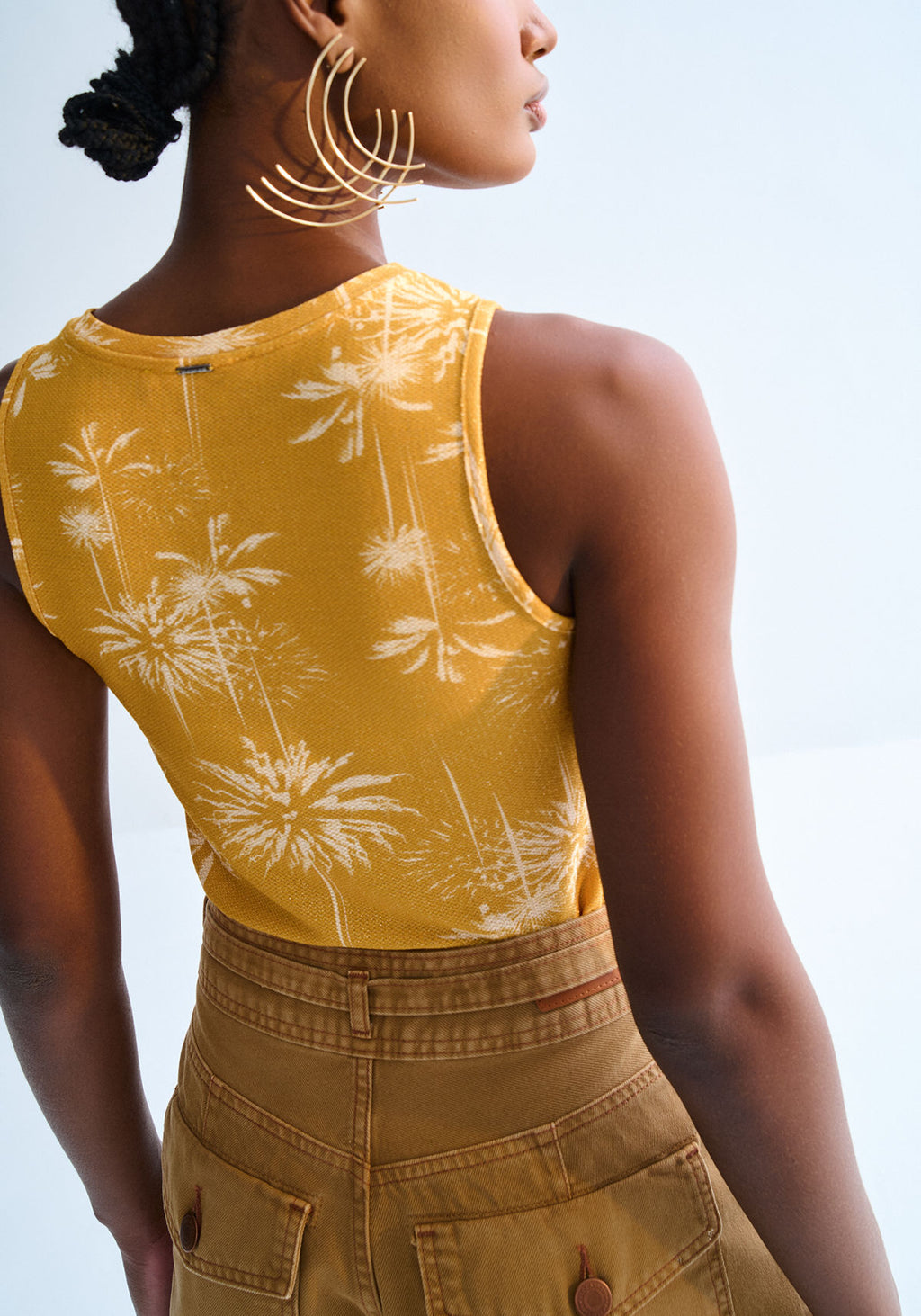 Regata em Malha Lurex com Estampa Lez A Lez Feminino 3106E