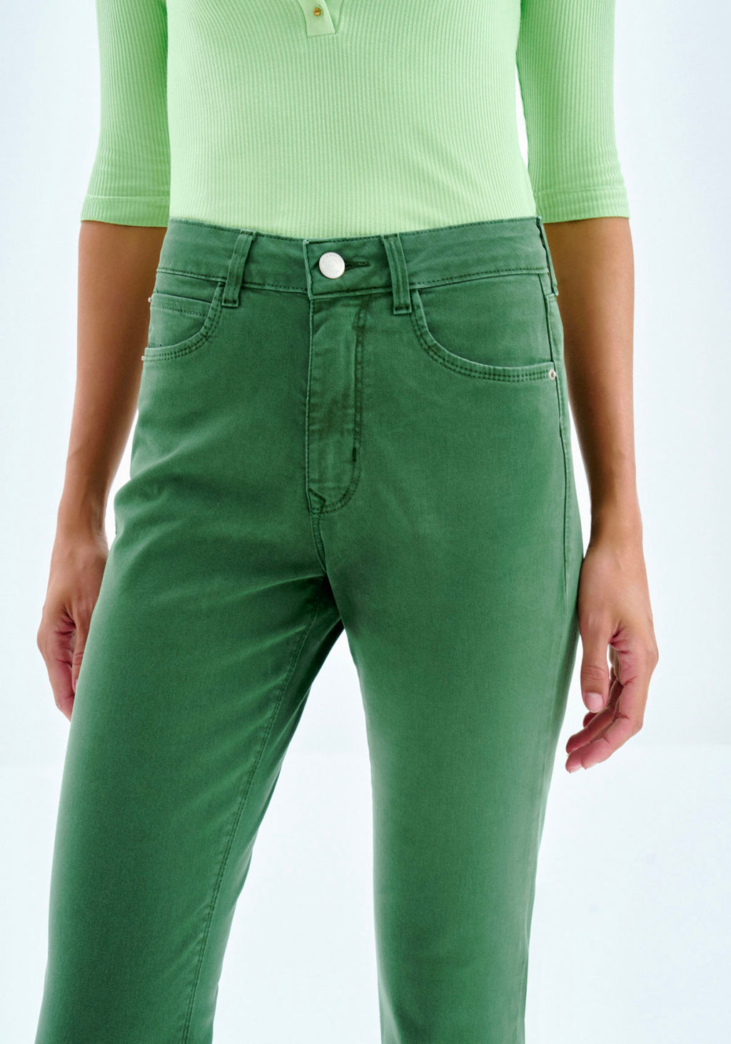 Calça Sarja Skinny Cintura Alta Lez A Lez Feminino 9370L