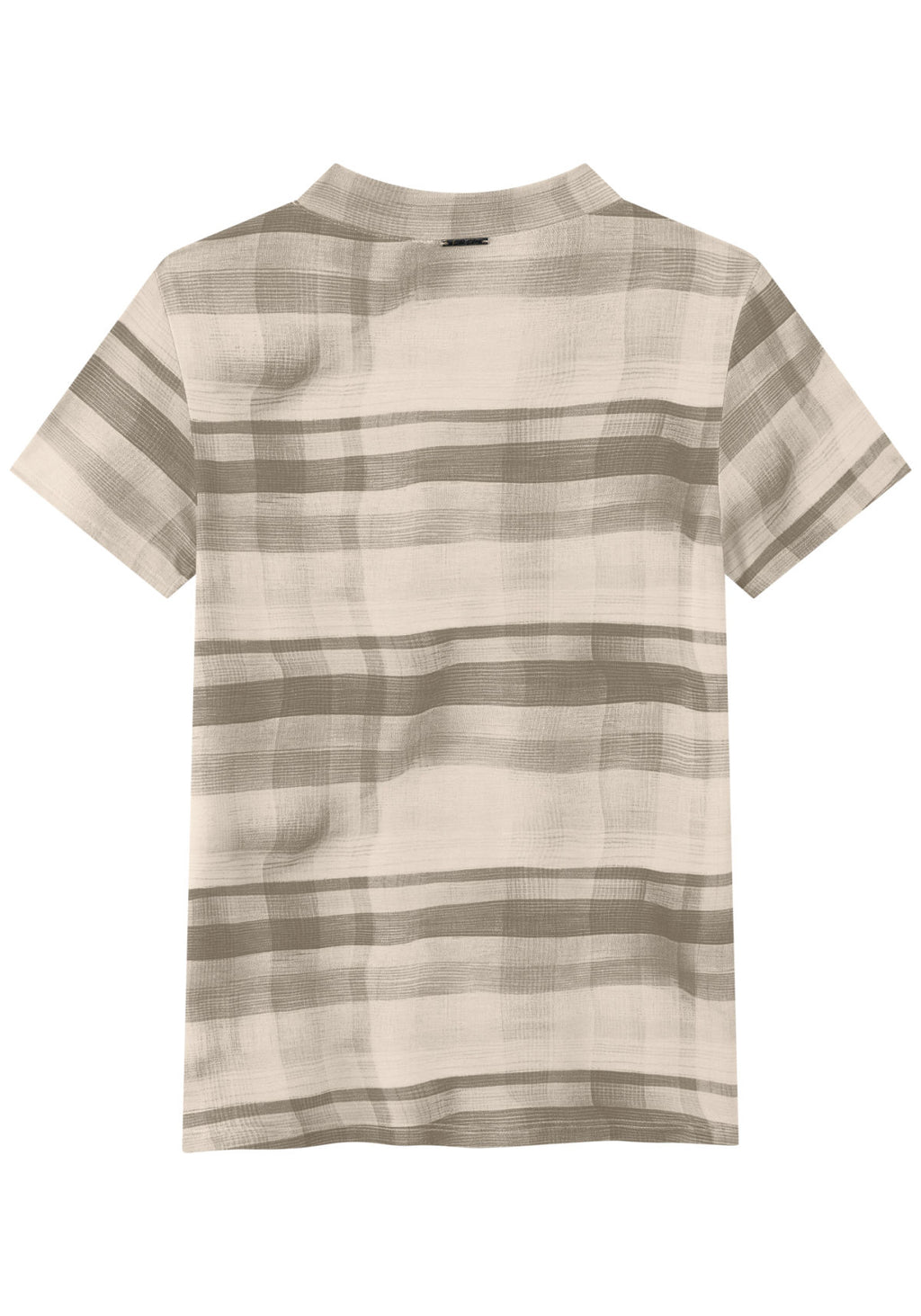 Blusa Estampada De Mangas Curtas Lez A Lez Feminino 7774E