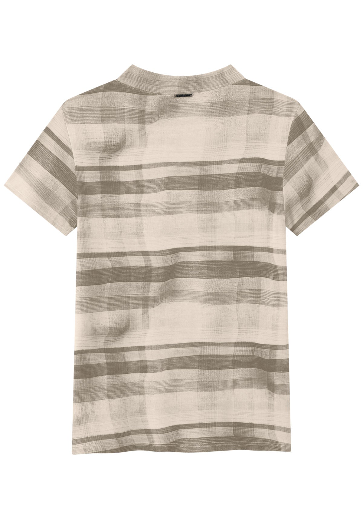 Blusa Estampada De Mangas Curtas Lez A Lez Feminino 7774E