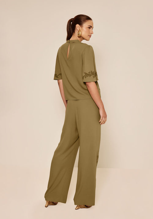Blusa De Mangas Curtas Com Estampa Lez A Lez Feminino 7802E