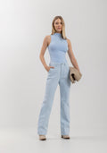 Blusa Sem Mangas Com Gola Alta Lez A Lez Feminino 7494E