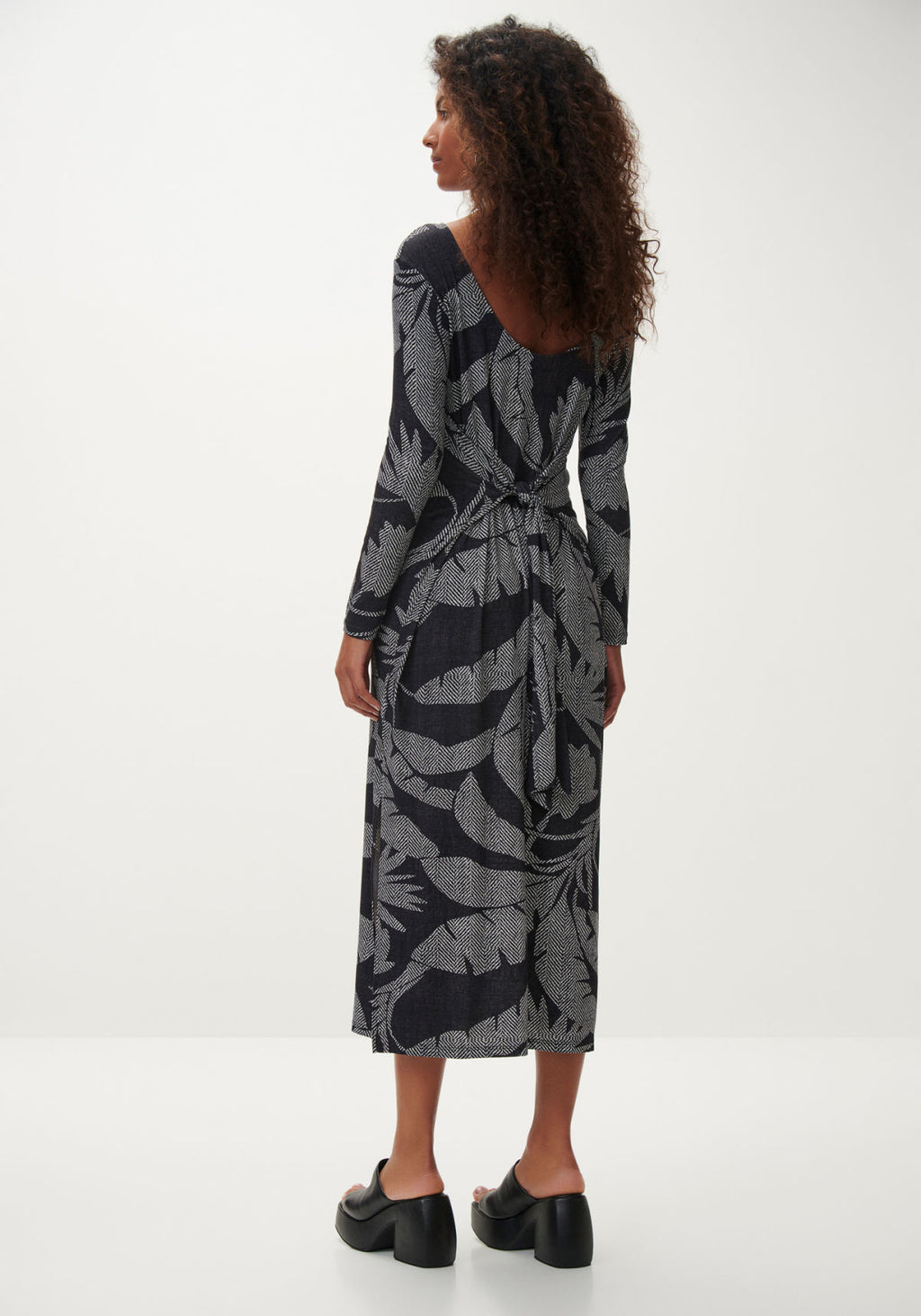 Vestido Manga Longa Estampado Lez A Lez Feminino 5669L