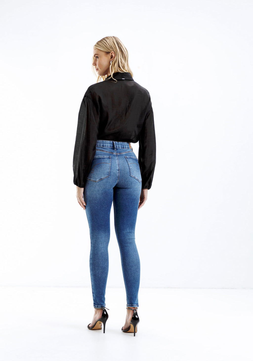 Calça Jeans Skinny Cropped Lez A Lez Feminino 9375L
