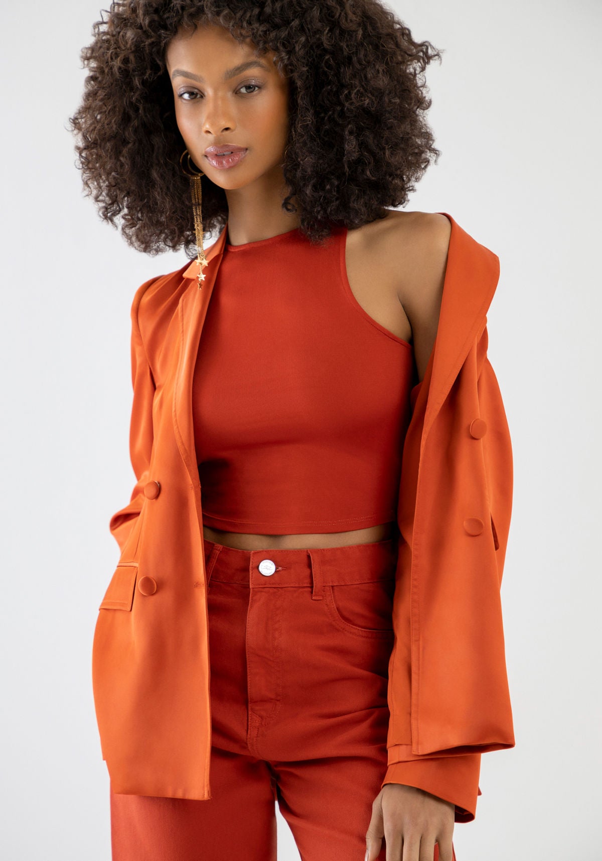 Regata Halter Neck em Malha Lez A Lez Feminino 5211L