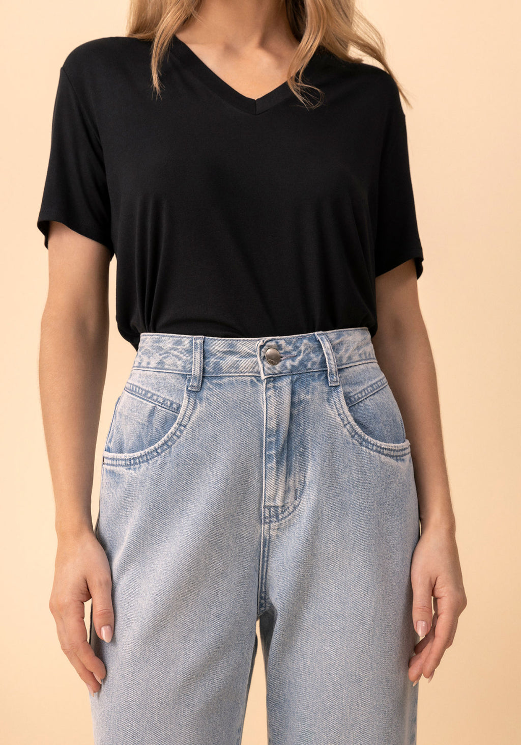 Calça Jeans Reta De Cintura Alta Lez A Lez Feminino 2280E