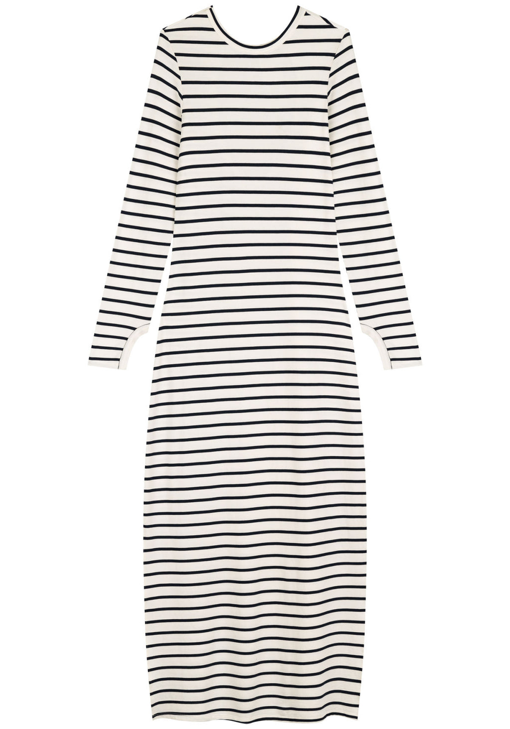 Vestido Midi Chá Listrado Lez A Lez Feminino 7301E