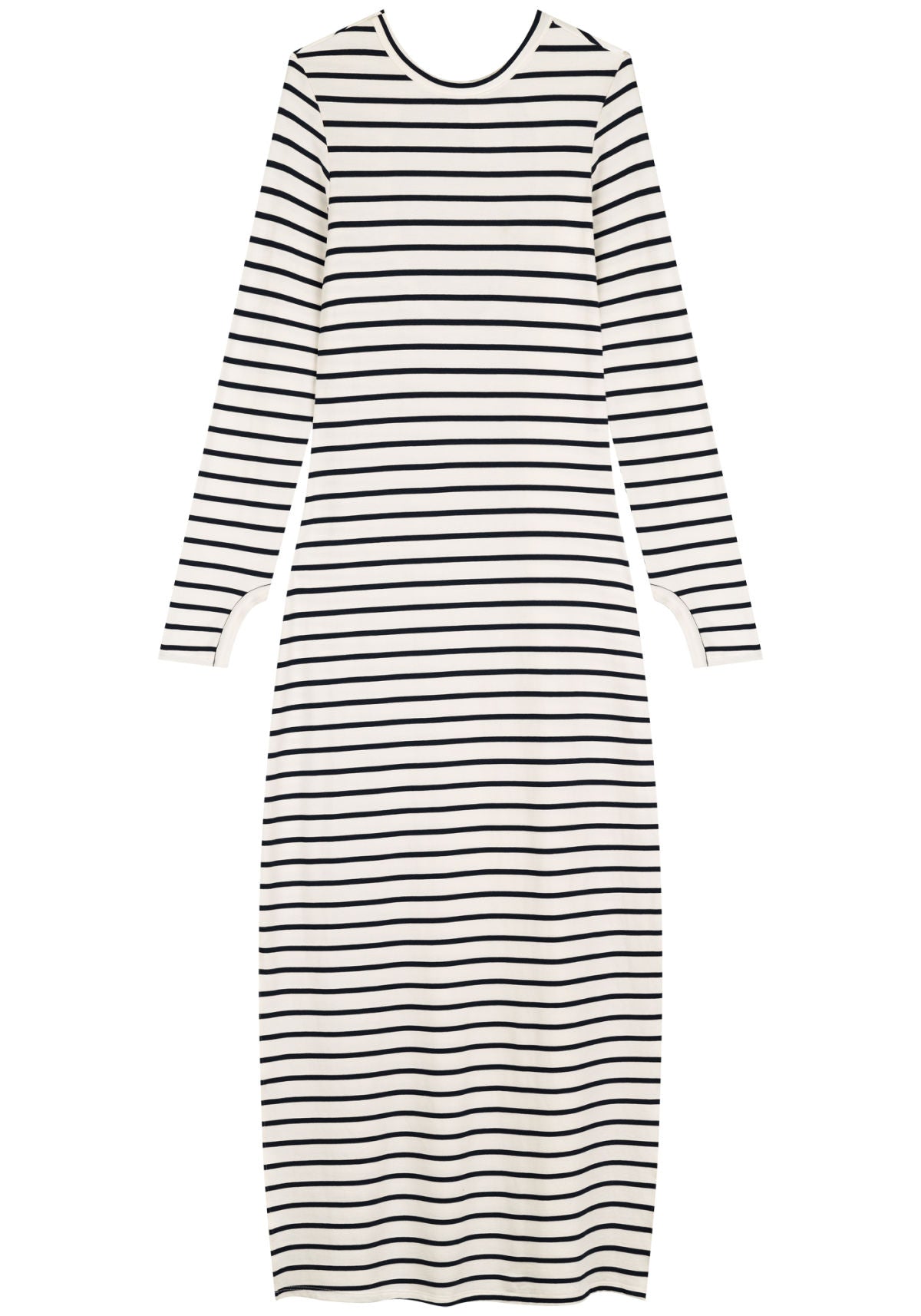Vestido Midi Chá Listrado Lez A Lez Feminino 7301E