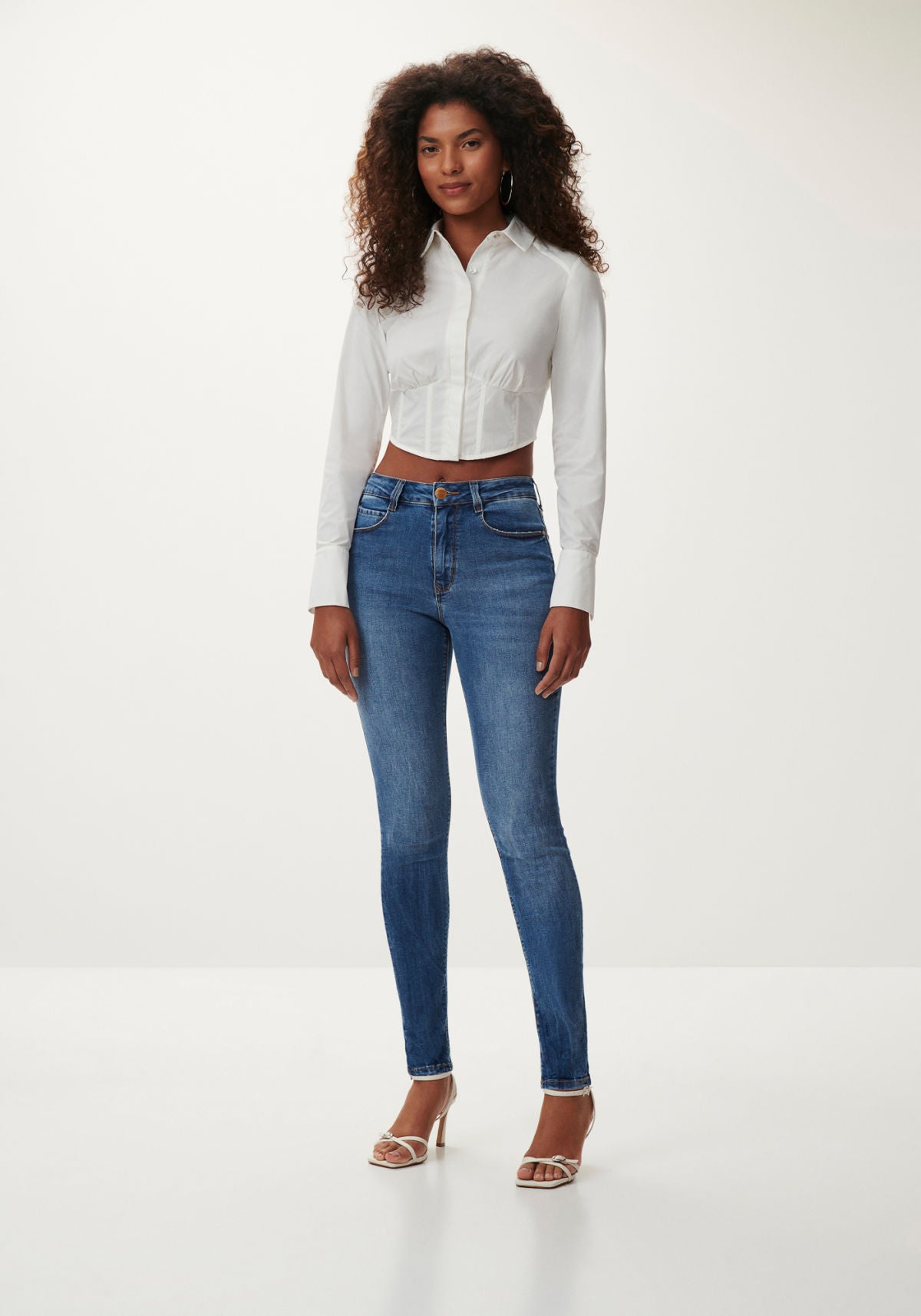 Calça Jeans com Elastano Lez A Lez Feminino 7887L