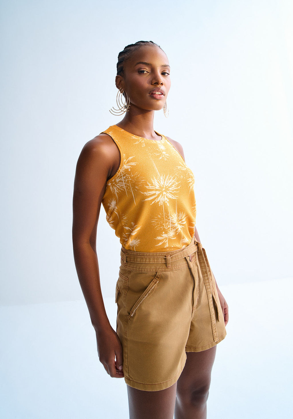 Regata em Malha Lurex com Estampa Lez A Lez Feminino 3106E