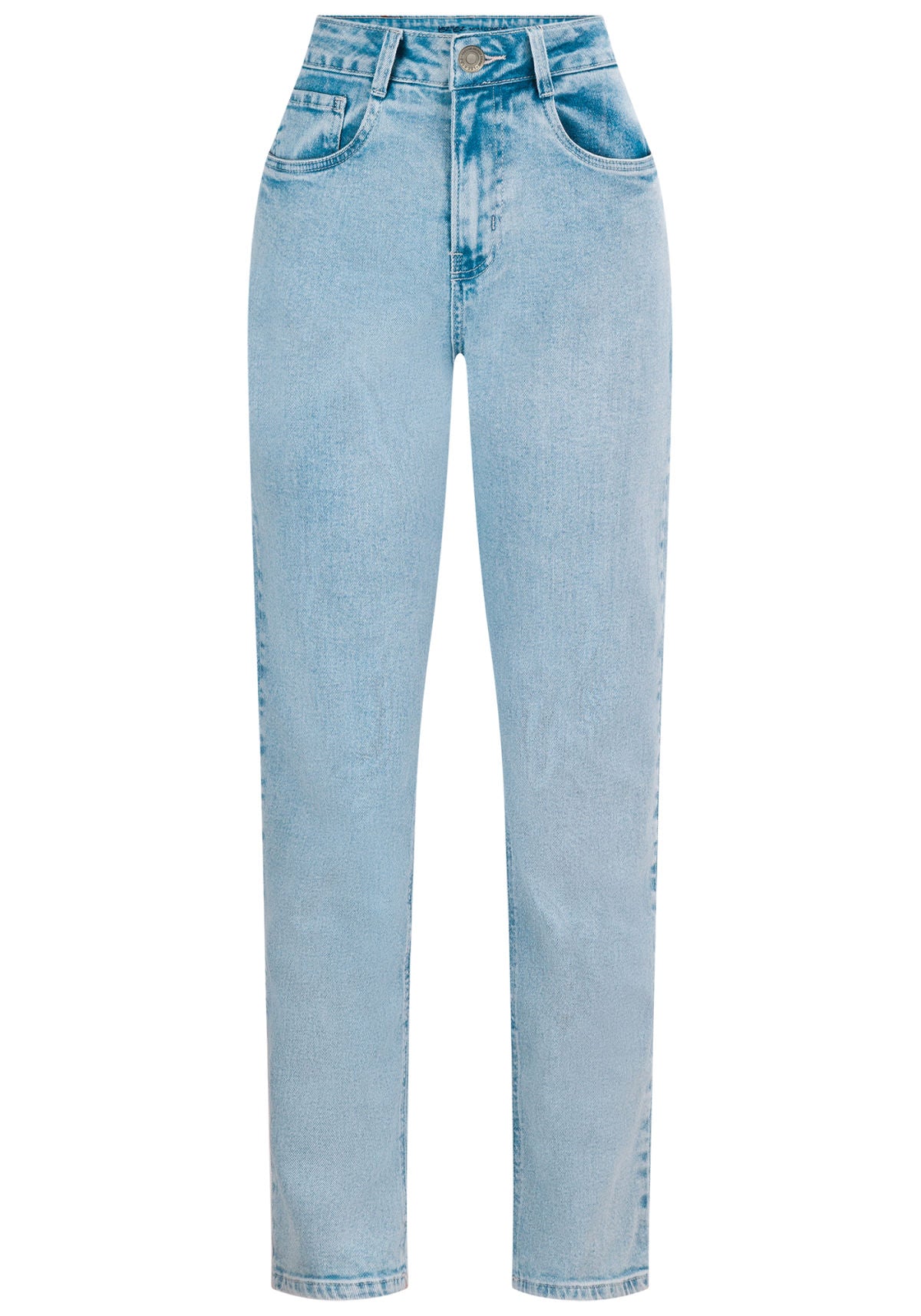 Calça Jeans Mom Cropped Cintura Lez A Lez Feminino 9388L
