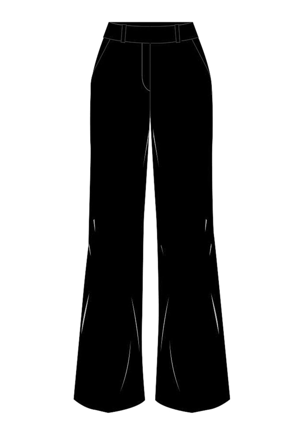 Calça Reta Com Cintura Média Lez A Lez Feminino 9467E