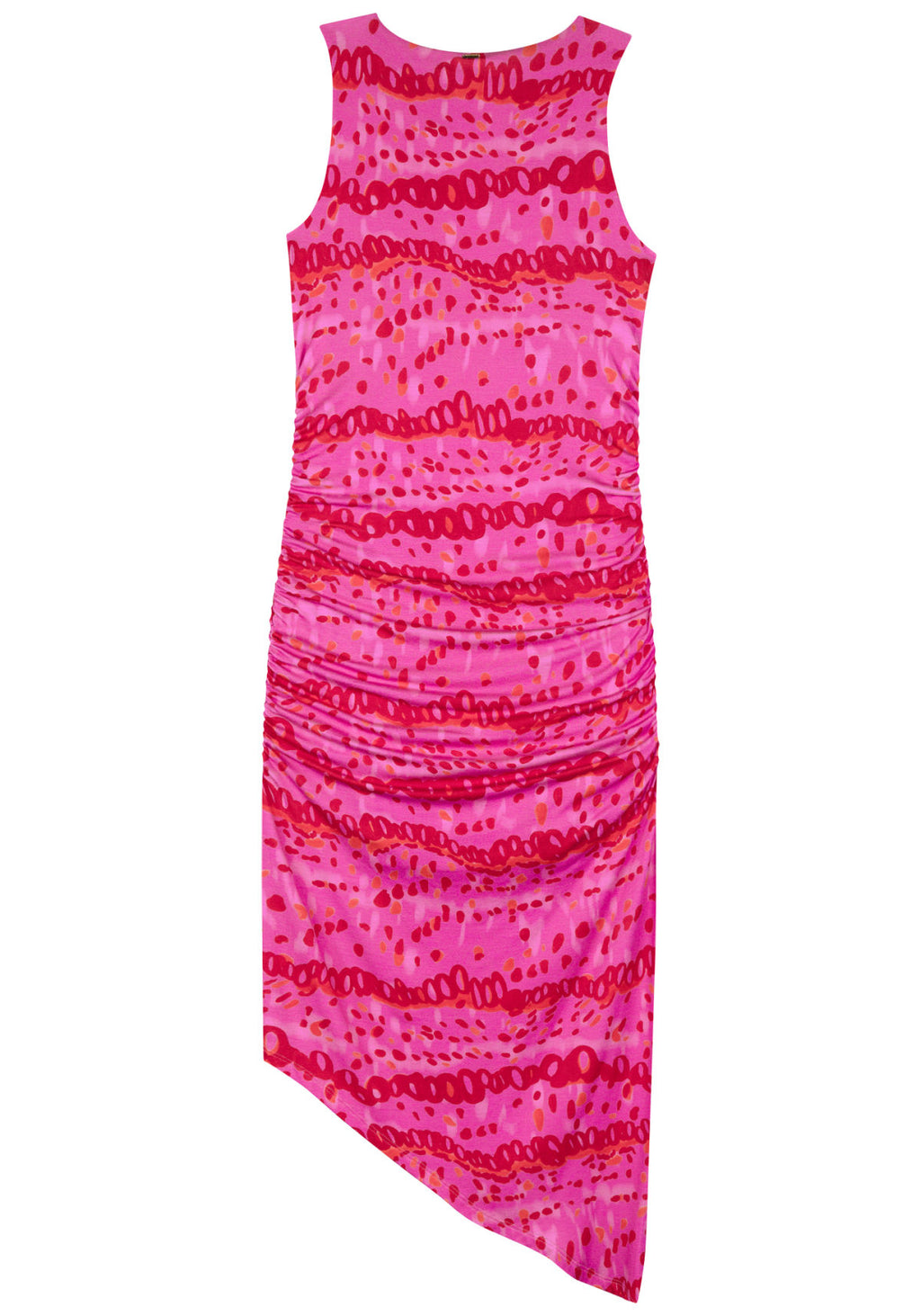 Vestido Midi Assimétrico Estampado Lez A Lez Feminino 9253E