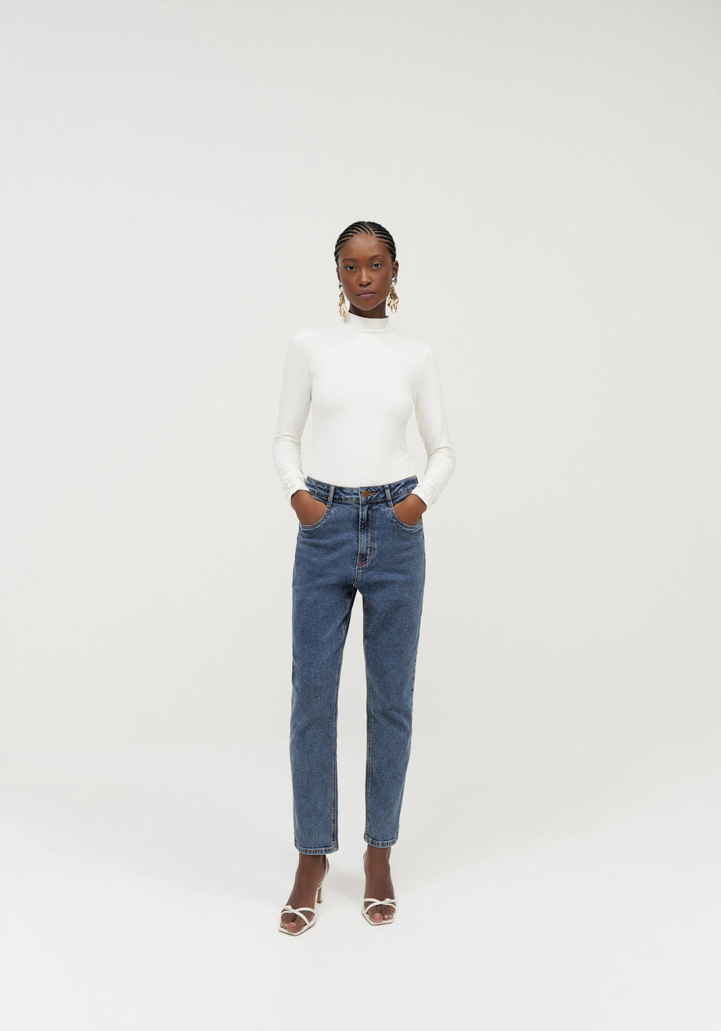 Calça Jeans Mom Comfort Super Alta Lez A Lez Feminino 2167L