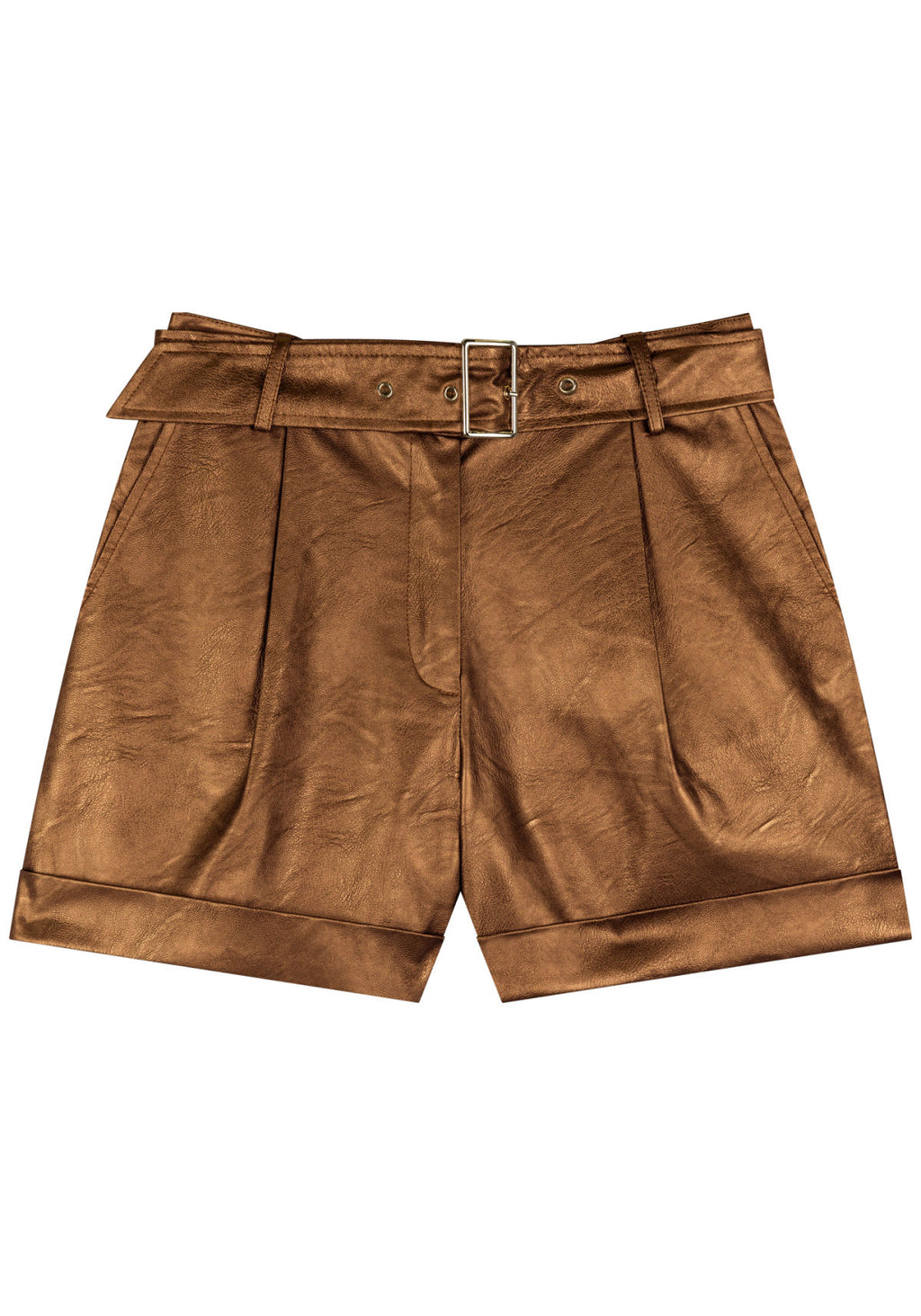 Shorts De Cintura Média Com Cinto Lez A Lez Feminino 9012E