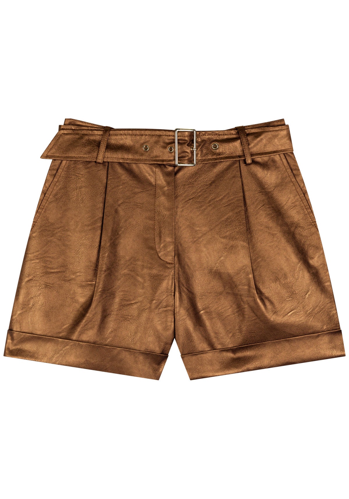 Shorts De Cintura Média Com Cinto Lez A Lez Feminino 9012E
