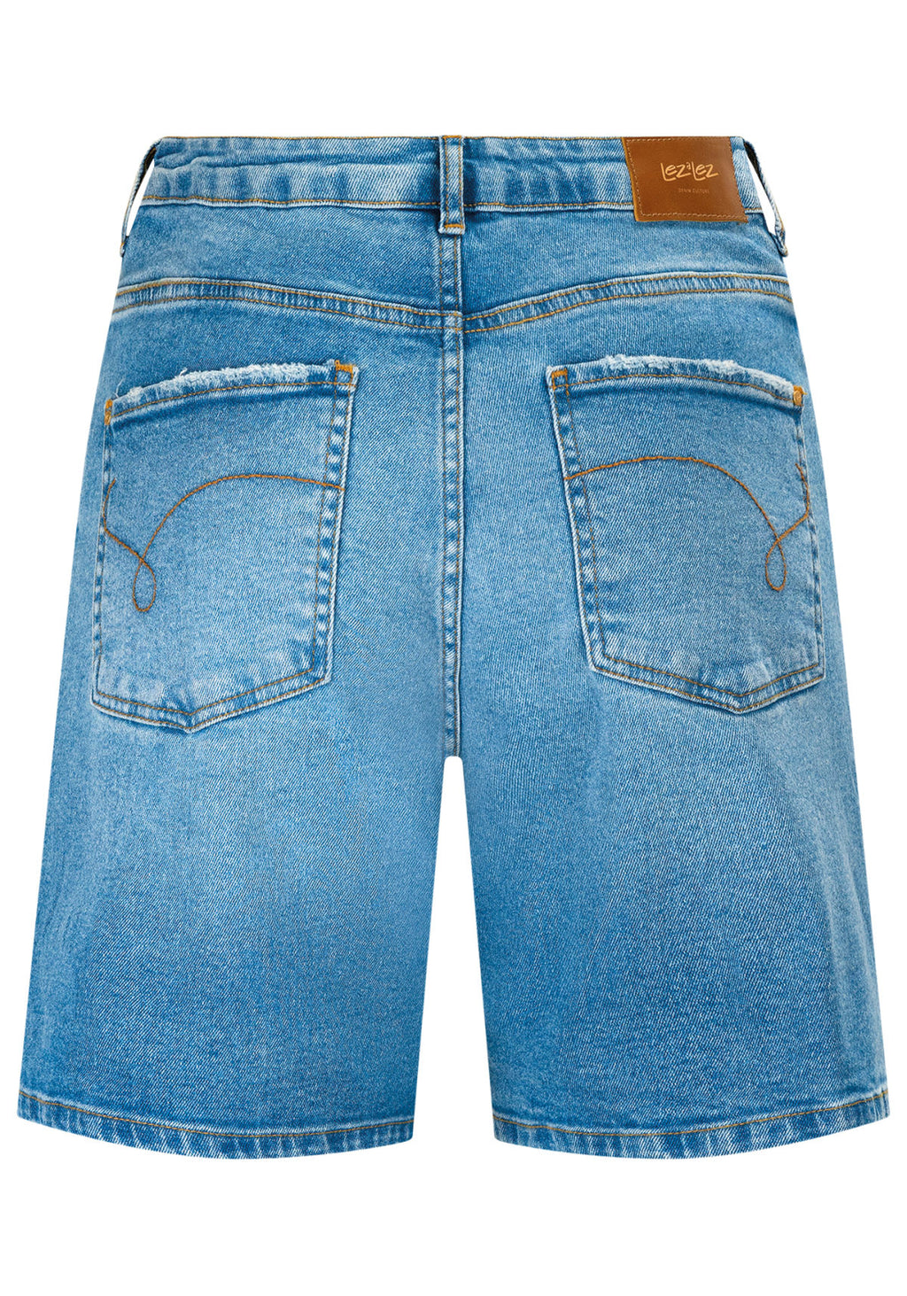 Bermuda Jeans Cintura Alta Comfort Lez A Lez Feminino 9432L