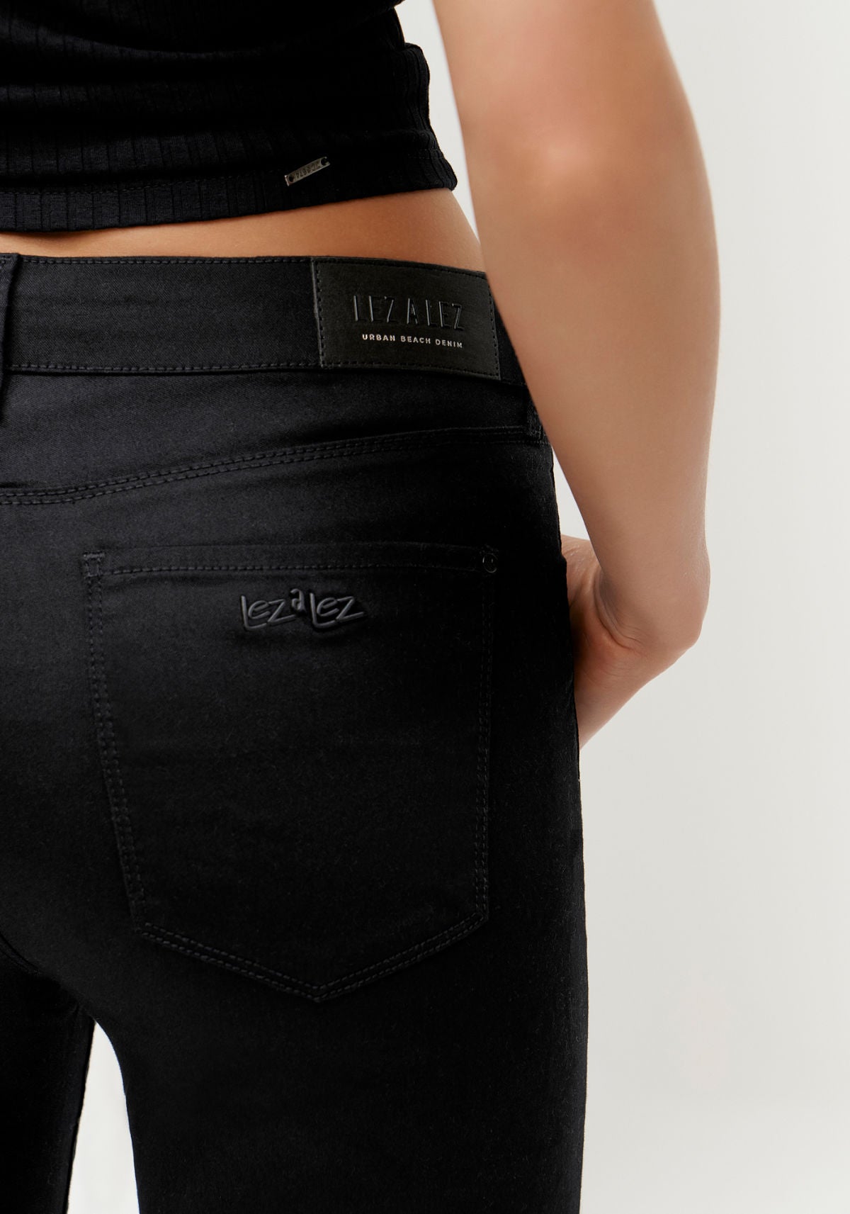 Calça Sarja Skinny com Cintura Alta Lez A Lez Feminino 2162L