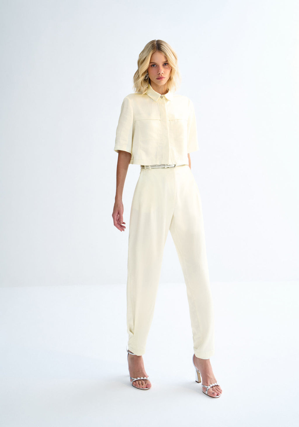 Camisa Cropped Manga Curta Lez A Lez Feminino 3319E