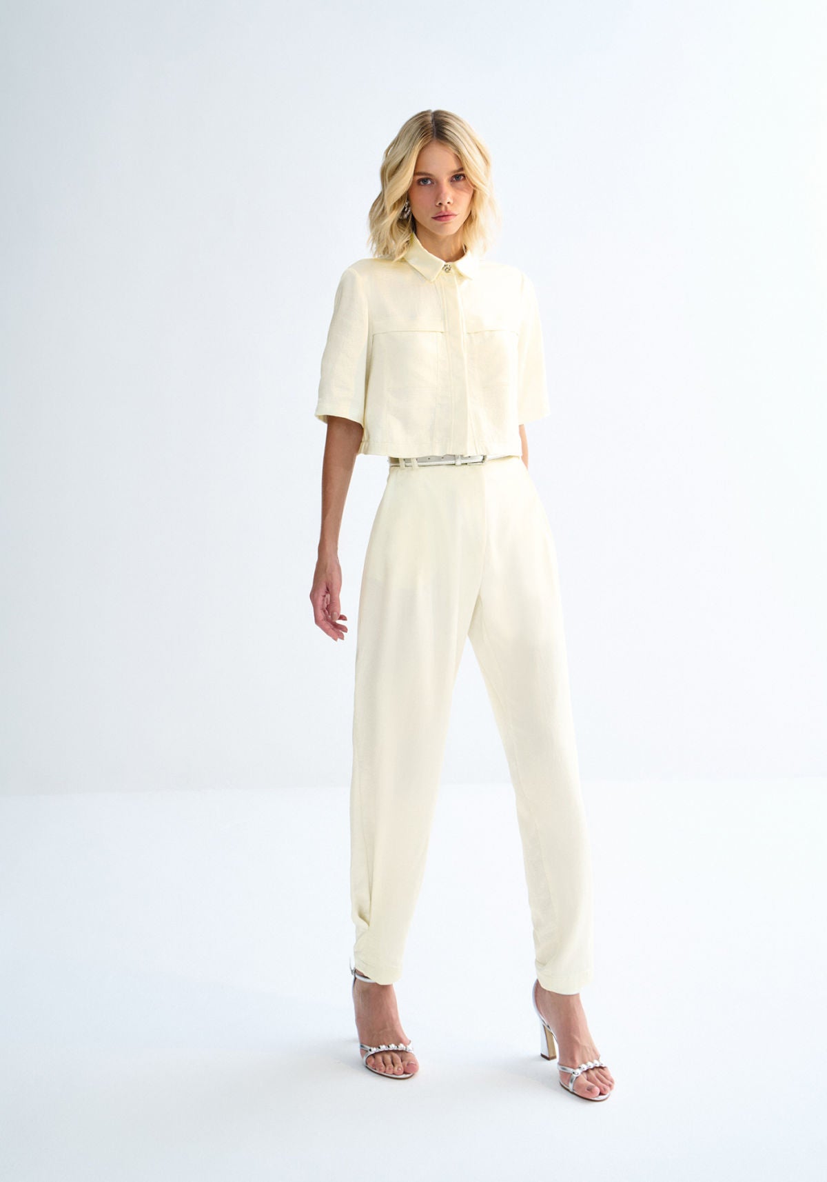 Camisa Cropped Manga Curta Lez A Lez Feminino 3319E