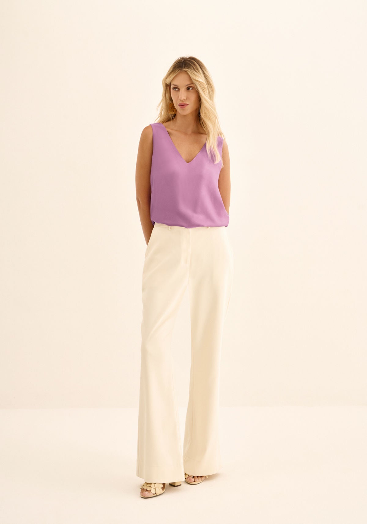 Calça Reta Com Cintura Média Lez A Lez Feminino 9467E
