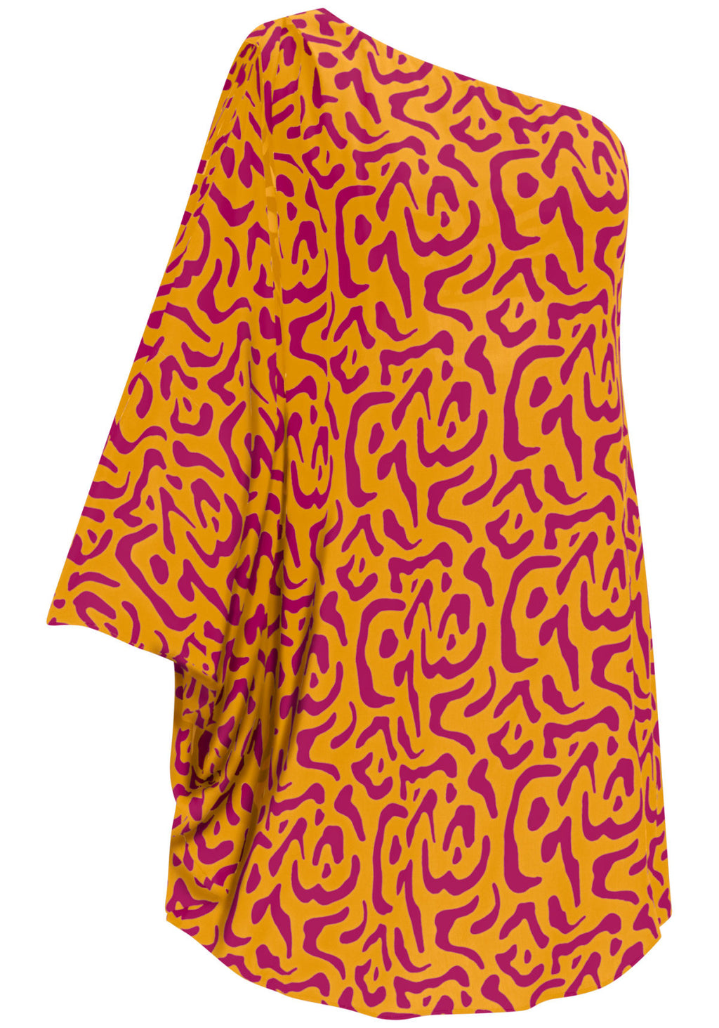 Vestido Curto Amplo Um Ombro Só Lez A Lez Feminino 3223E