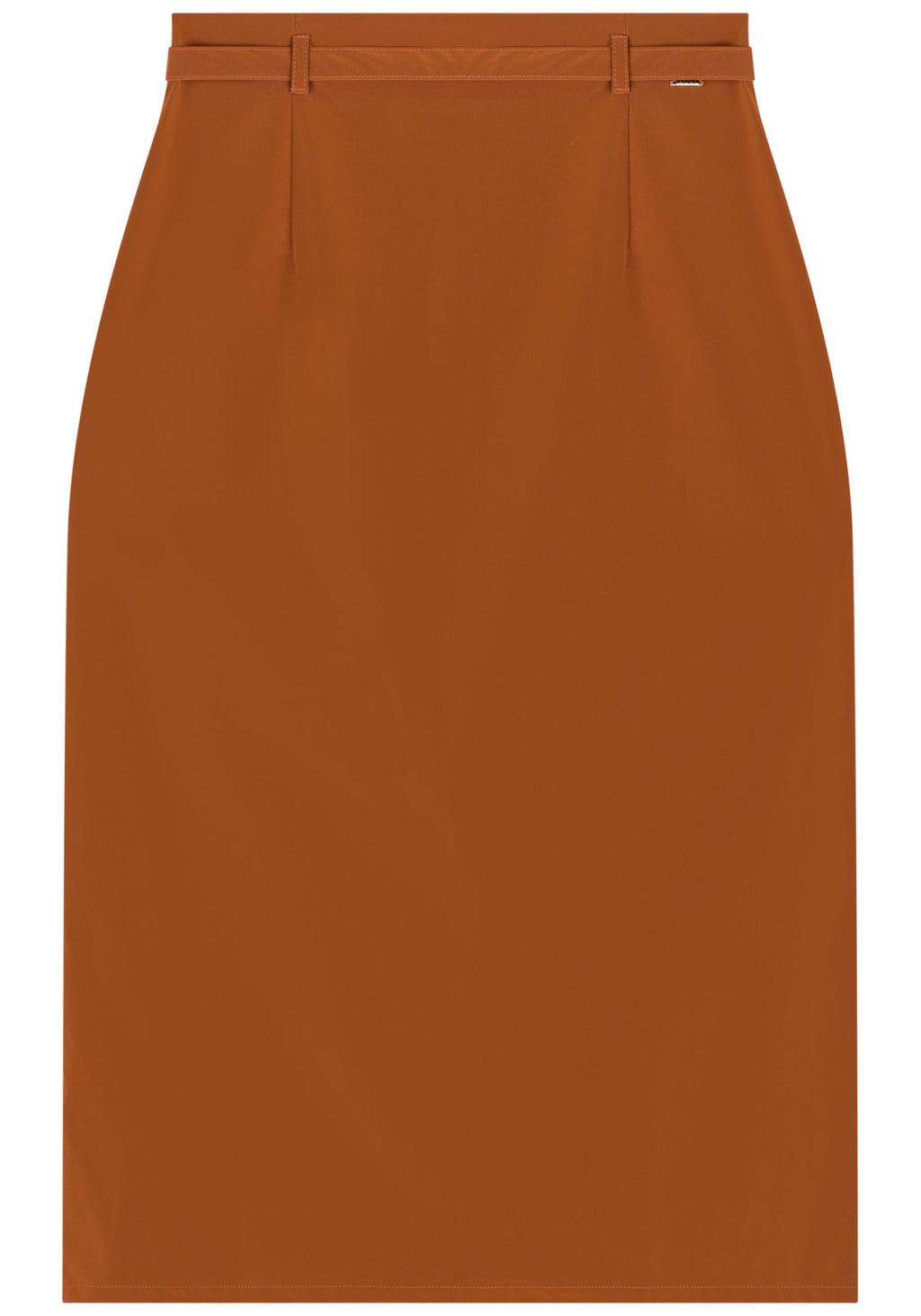 Saia Midi De Cintura Alta Com Fenda Lez A Lez Feminino 9084E