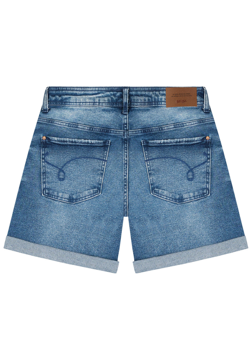 Bermuda Jeans Boyfriend Lez A Lez Feminino 7881L