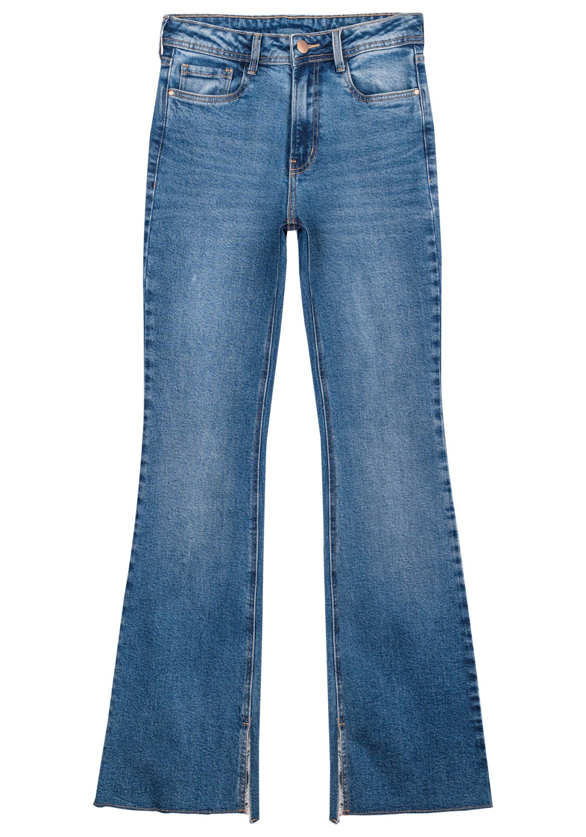Calça Jeans Flare Super Alta Lez A Lez Feminino 7906L