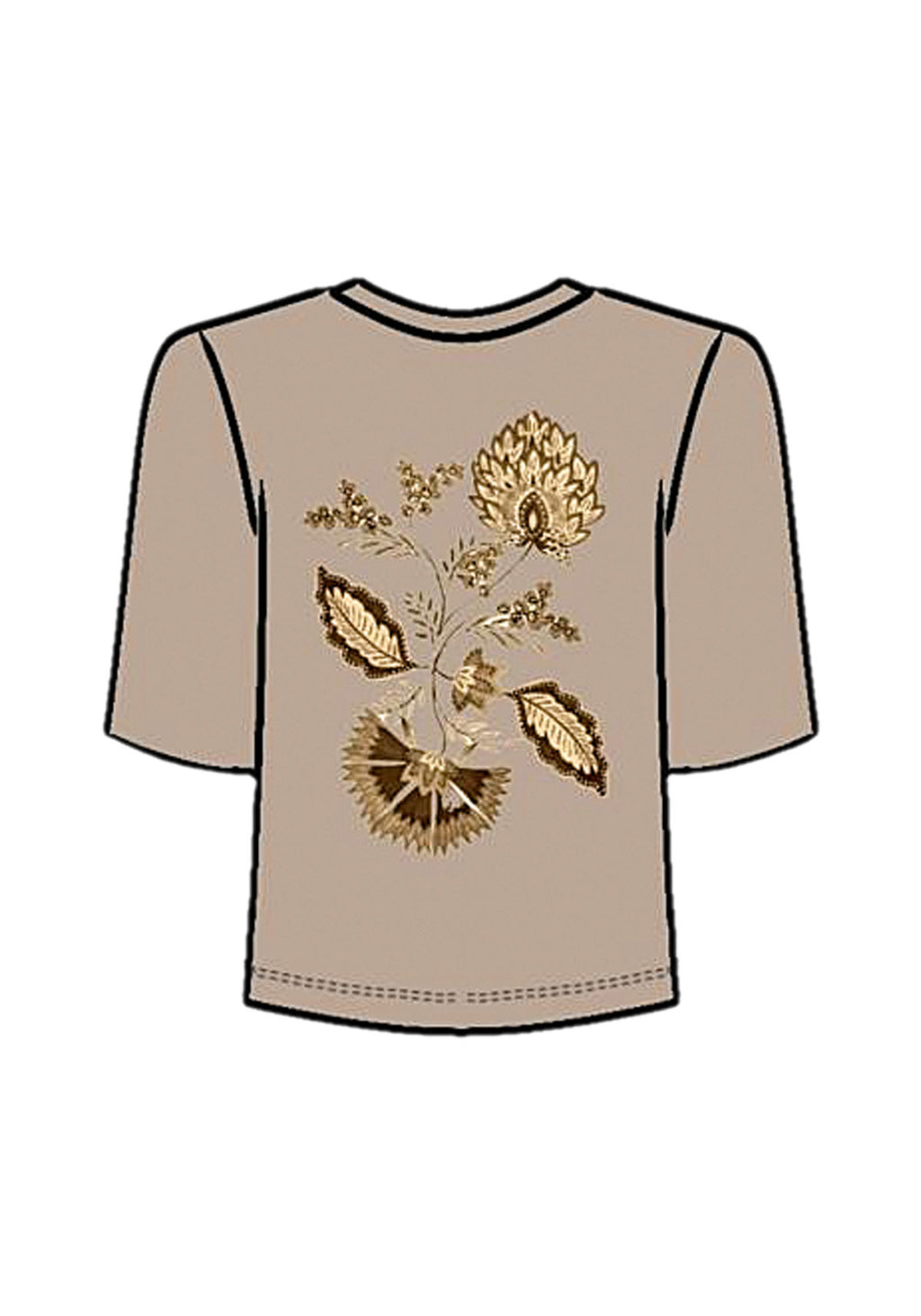 T-shirt Bordada Em Malha De Algodão Lez A Lez Feminino 9483E