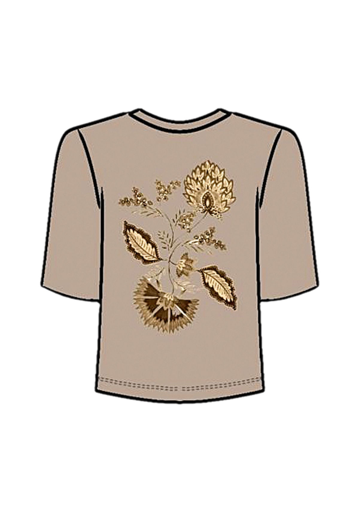 T-shirt Bordada Em Malha De Algodão Lez A Lez Feminino 9483E