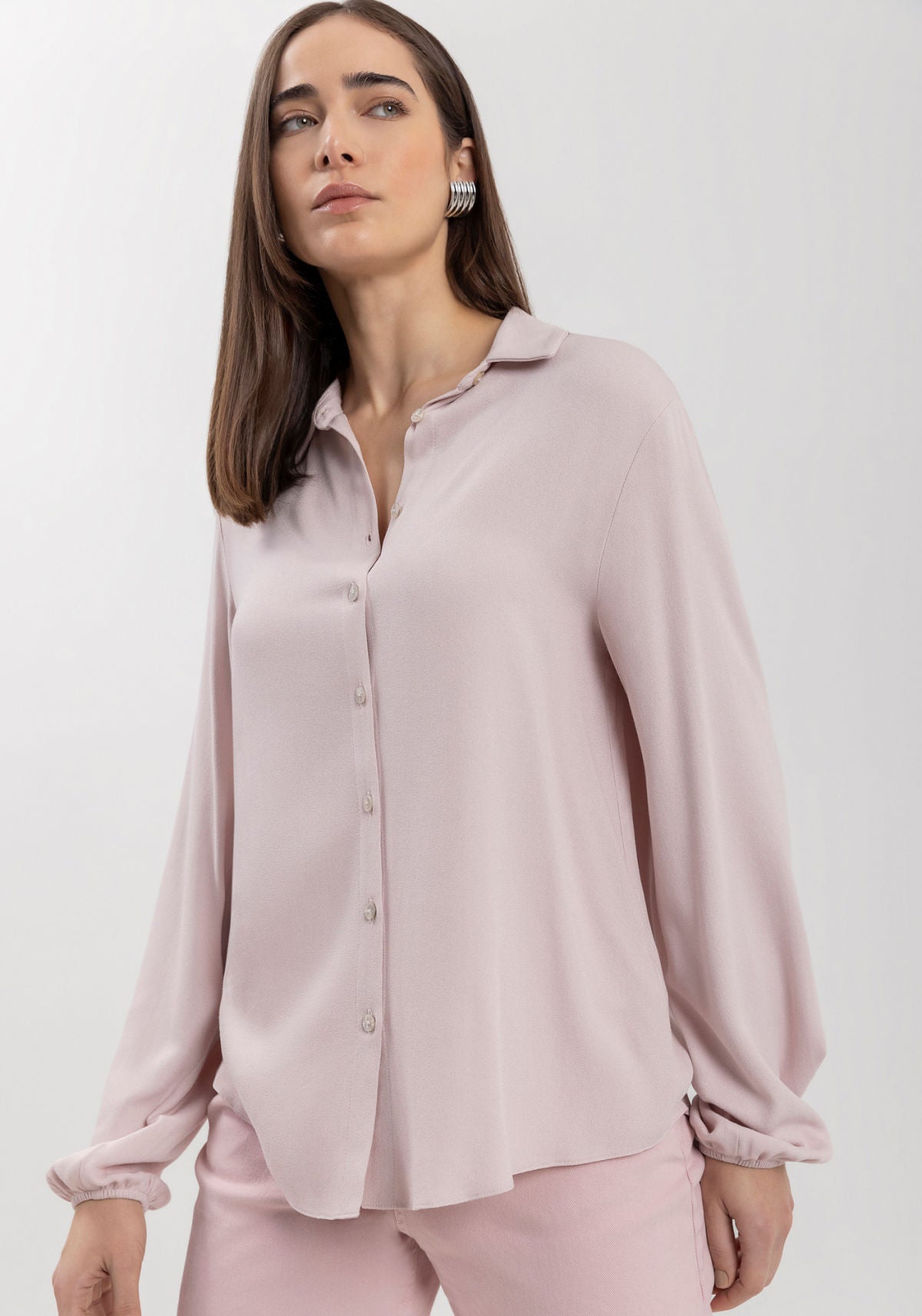 Camisa De Mangas Longas Com Punhos Lez A Lez Feminino 7225E
