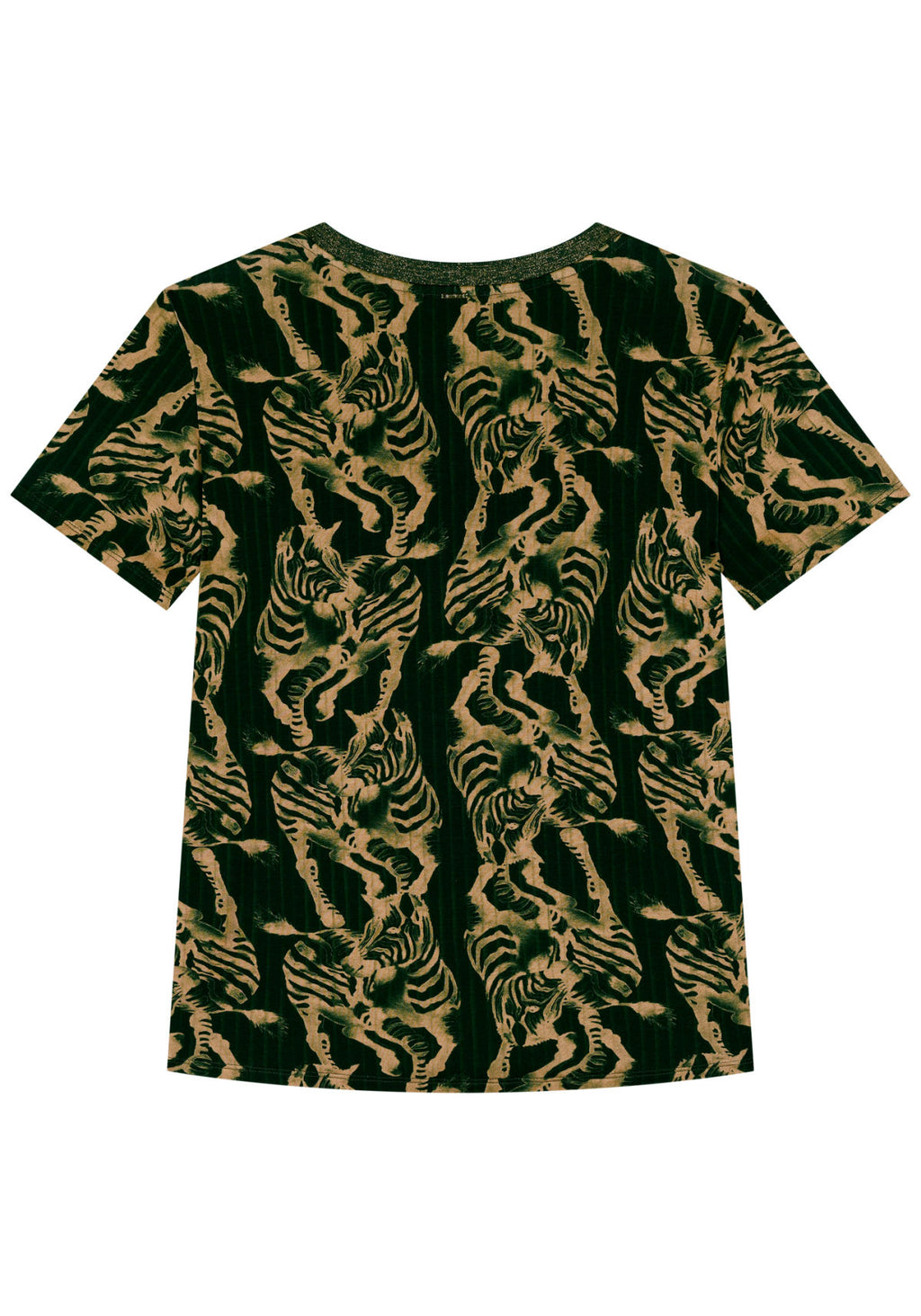 Blusa Estampada Com Mangas Curtas Lez A Lez Feminino 9202E
