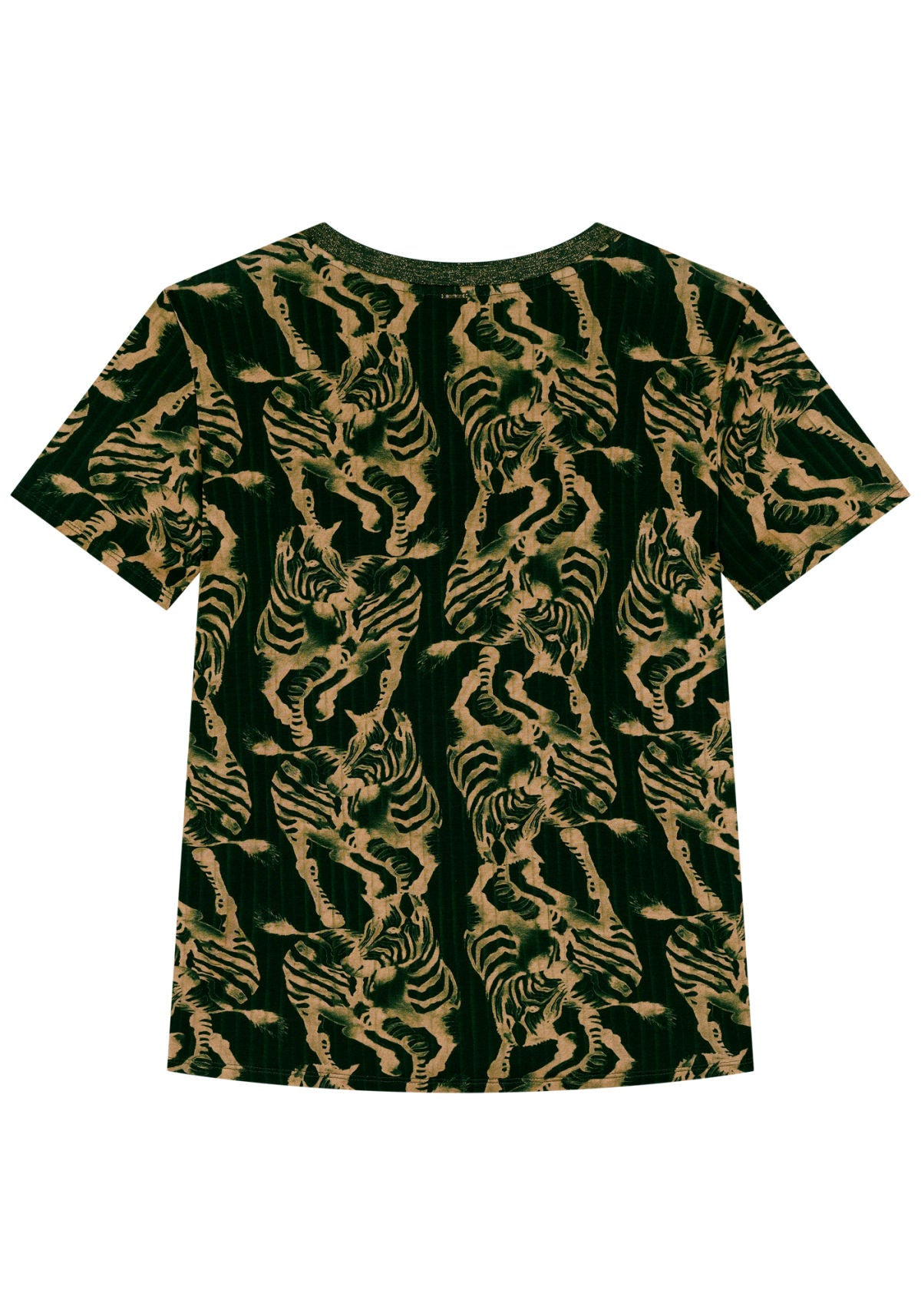 Blusa Estampada Com Mangas Curtas Lez A Lez Feminino 9202E